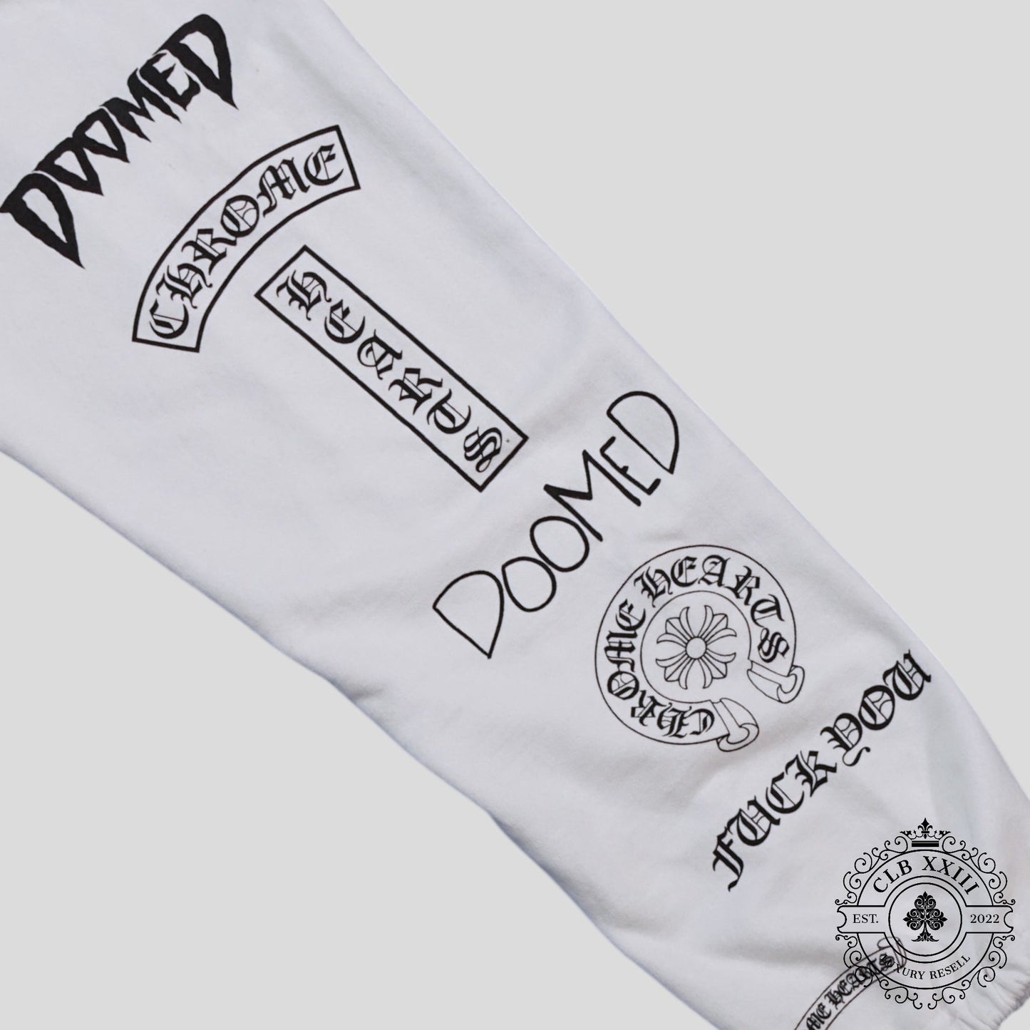 Chrome Hearts Deadly Doll Sweatpants in White