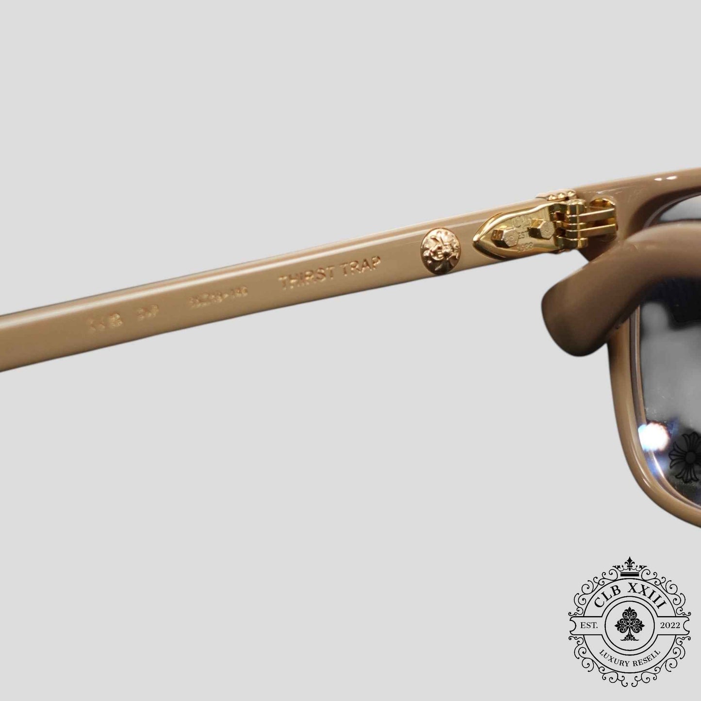 Chrome Hearts Thirst Trap Glasses in Beige