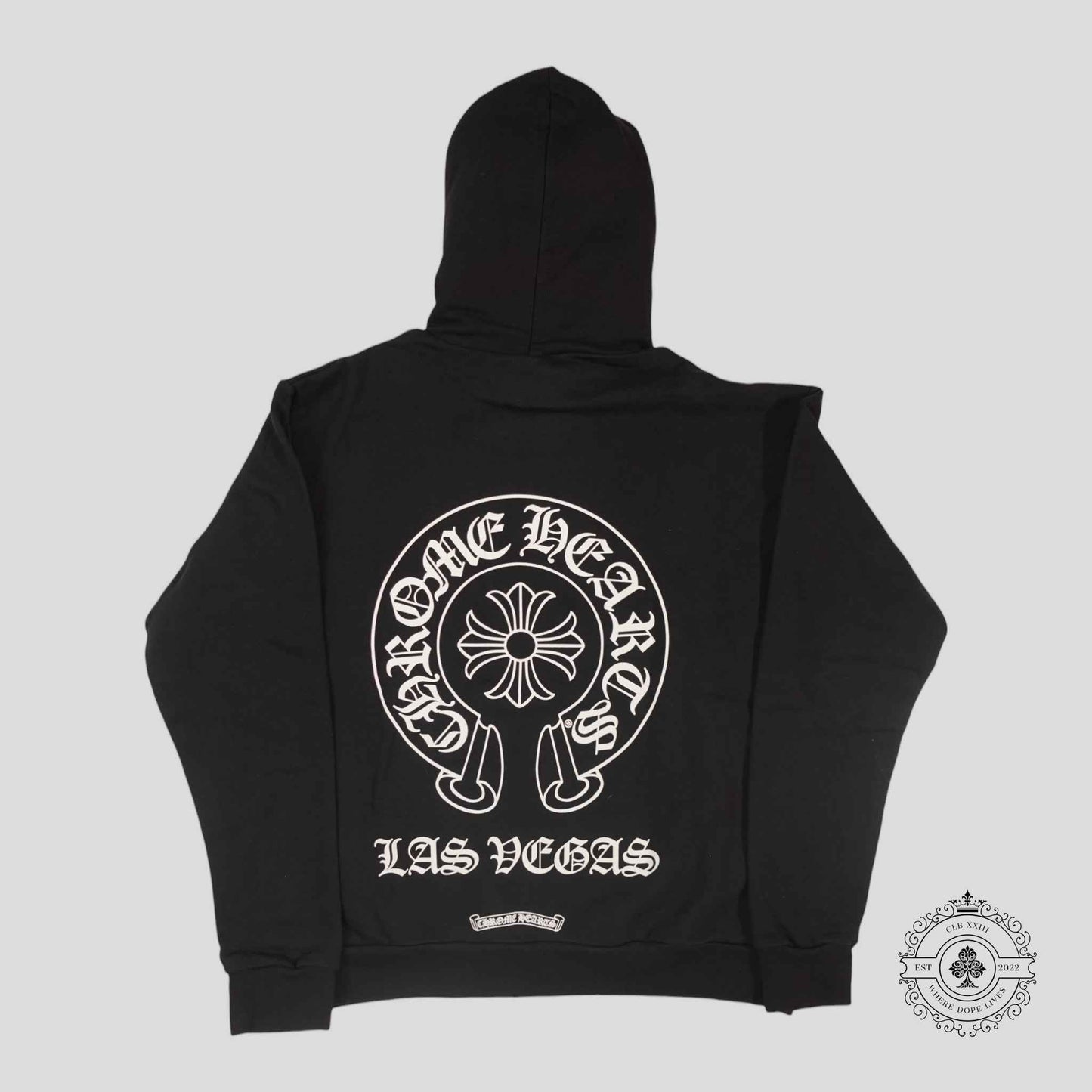 Chrome Hearts Las Vegas Exclusive Horseshoe Hoodie in Black