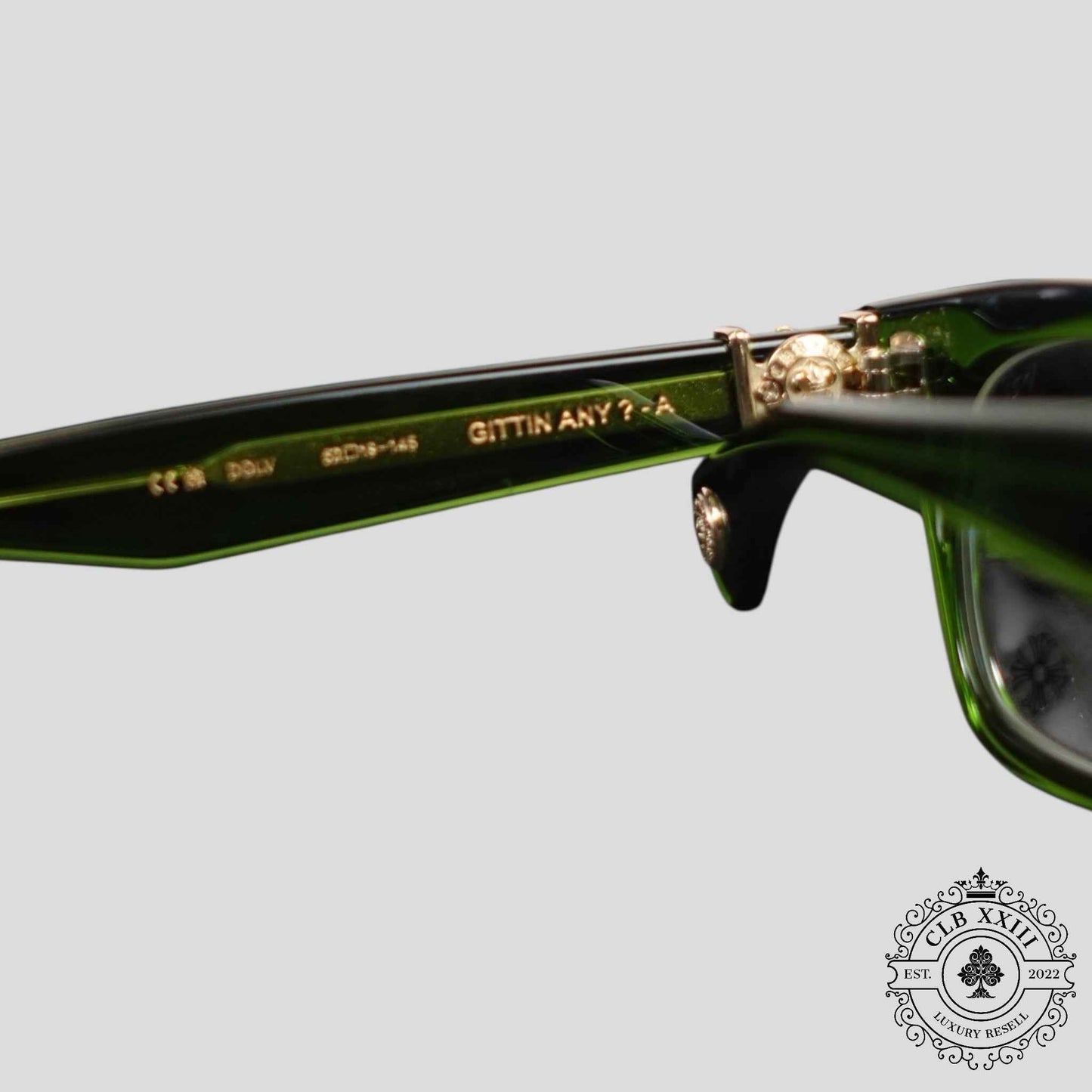 Chrome Hearts Gittin Any? Glasses in Green