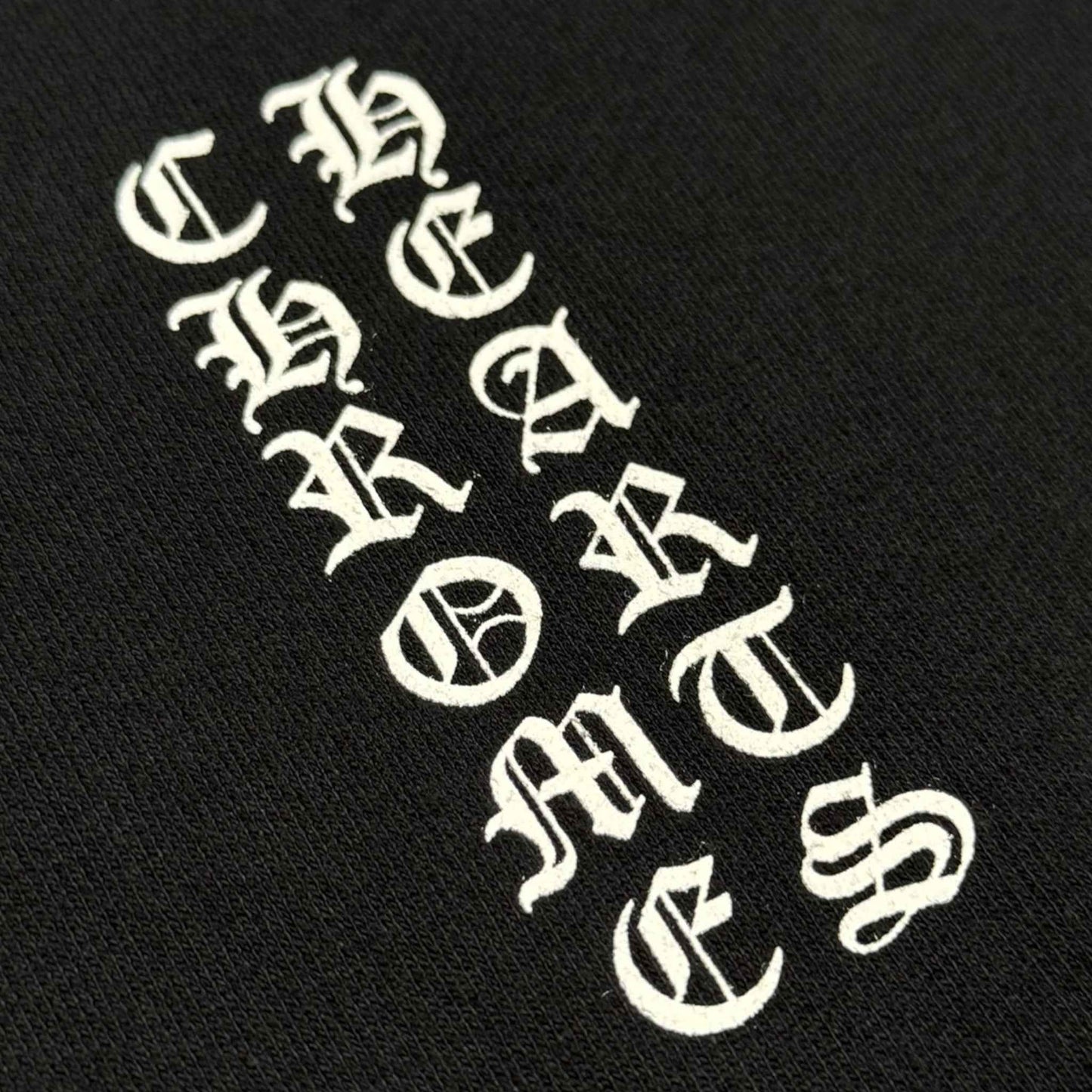 Chrome Hearts Vertical FU Logo Hoodie in Black/White