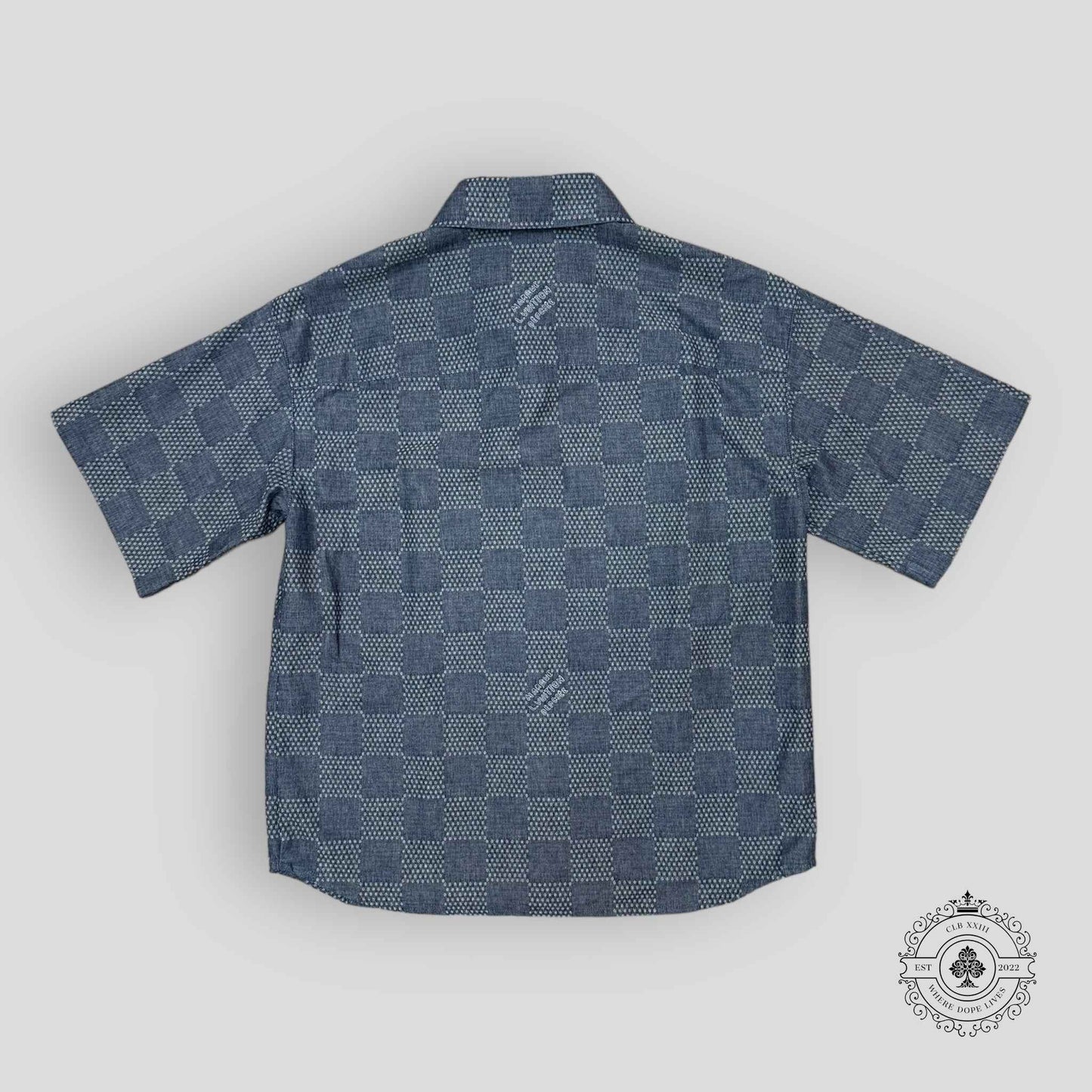 Louis Vuitton Damier Chambray Denim Shirt in Blue