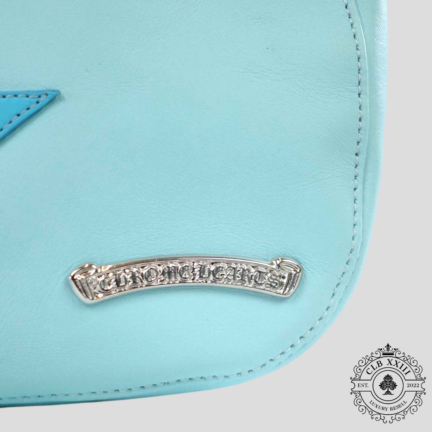 Chrome Hearts Star Patch Nip & Tuck Bag in Blue