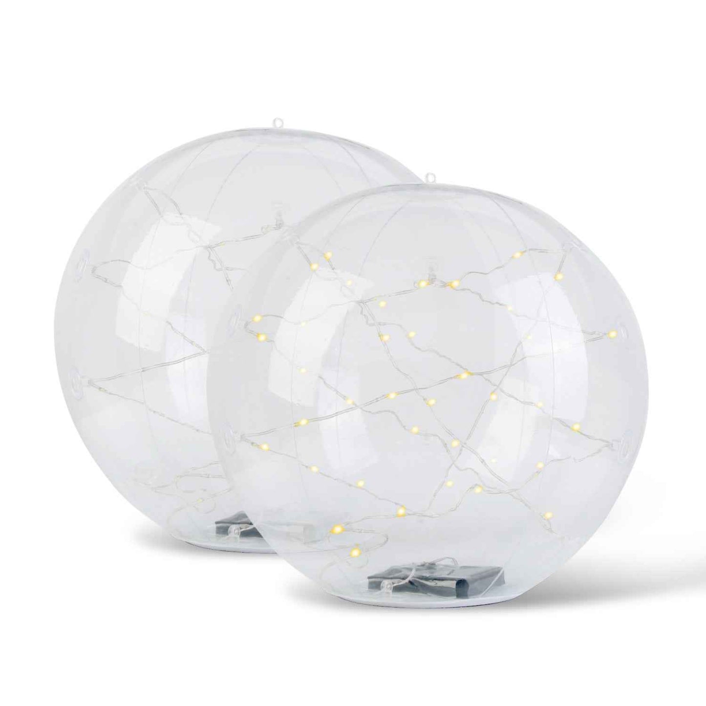 2Pcs Floating Pool Lights 14in Solar Powered Pool Balls IP68 Waterproof Inflatable Pool Decoration Lights with Remote Control 3 Light Modes Timer Adju