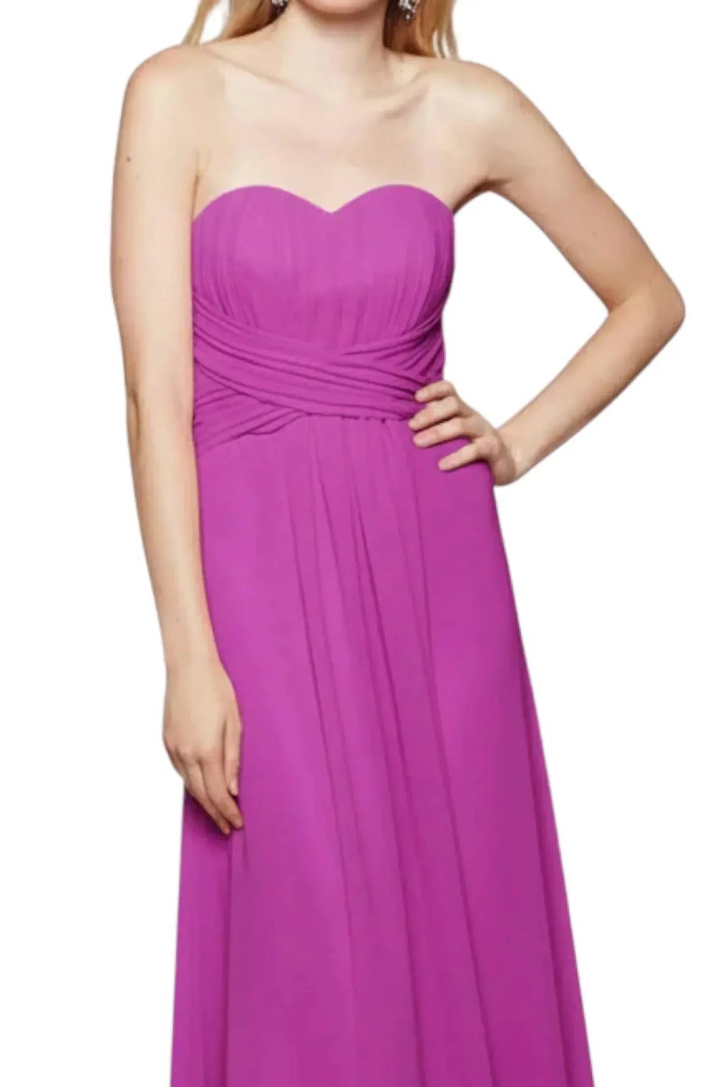 Serenity Drape Strapless Gown