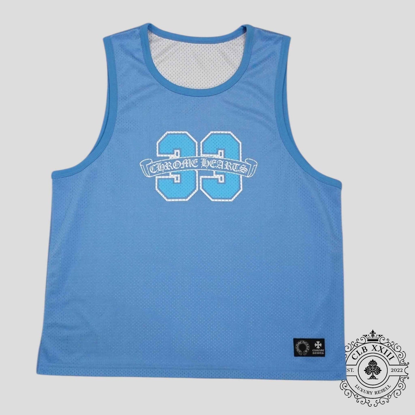Chrome Hearts Chrome Hearts Reversible 33 Mesh Jersey in Blue