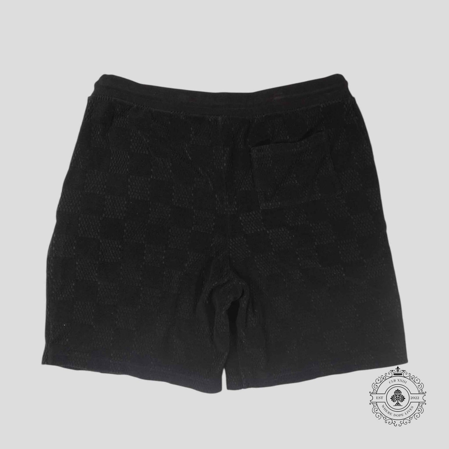 Louis Vuitton Damier French Terry Shorts in Black