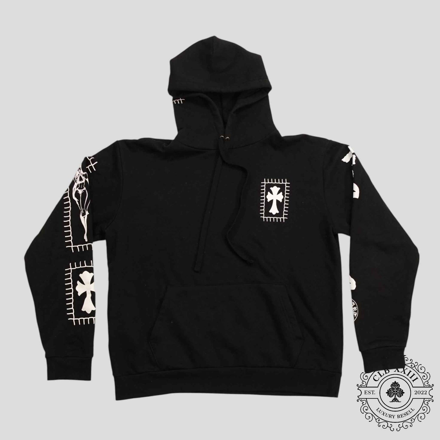 CHROME HEARTS DEADLY DOLL HOODIE - BLACK