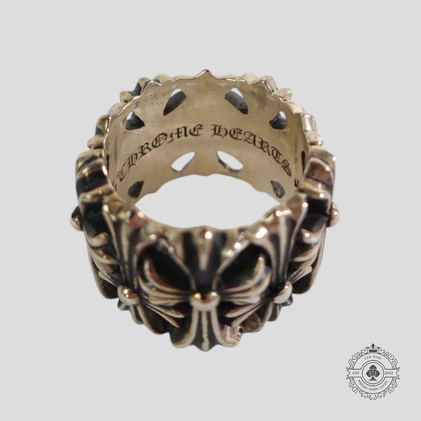 Chrome Hearts Cemetery Ring in Silver