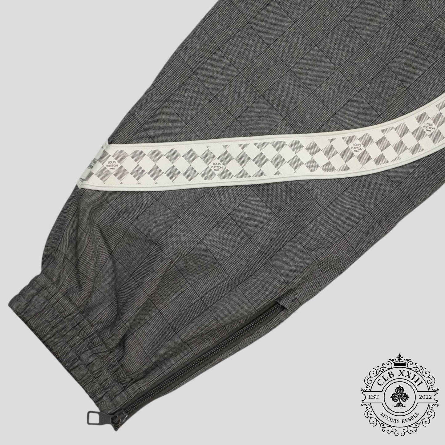 Louis Vuitton Wool Track Pants in Grey