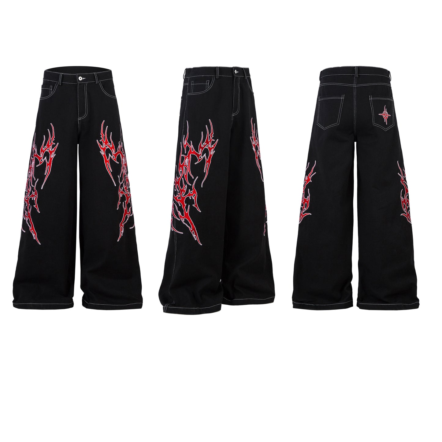 Flame Graphic | Baggy Jeans