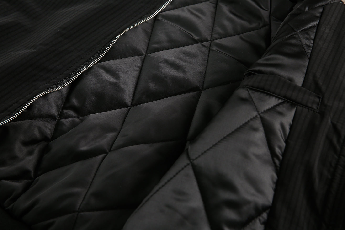 Star Rivets| Padded Bomber Jacket