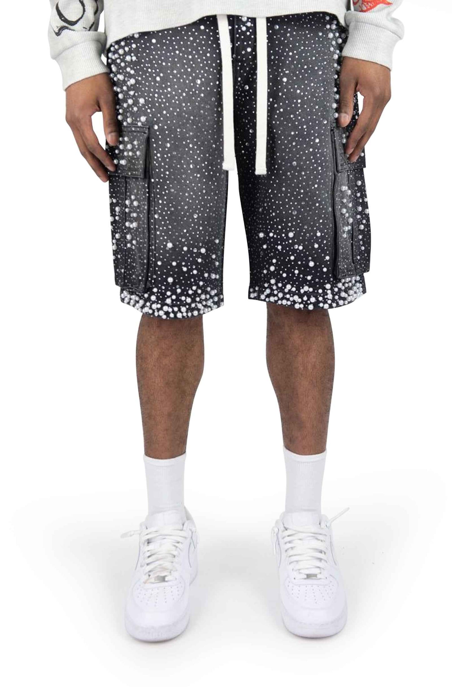 Rebel Denim Frosty Denim Jorts - Black Sand
