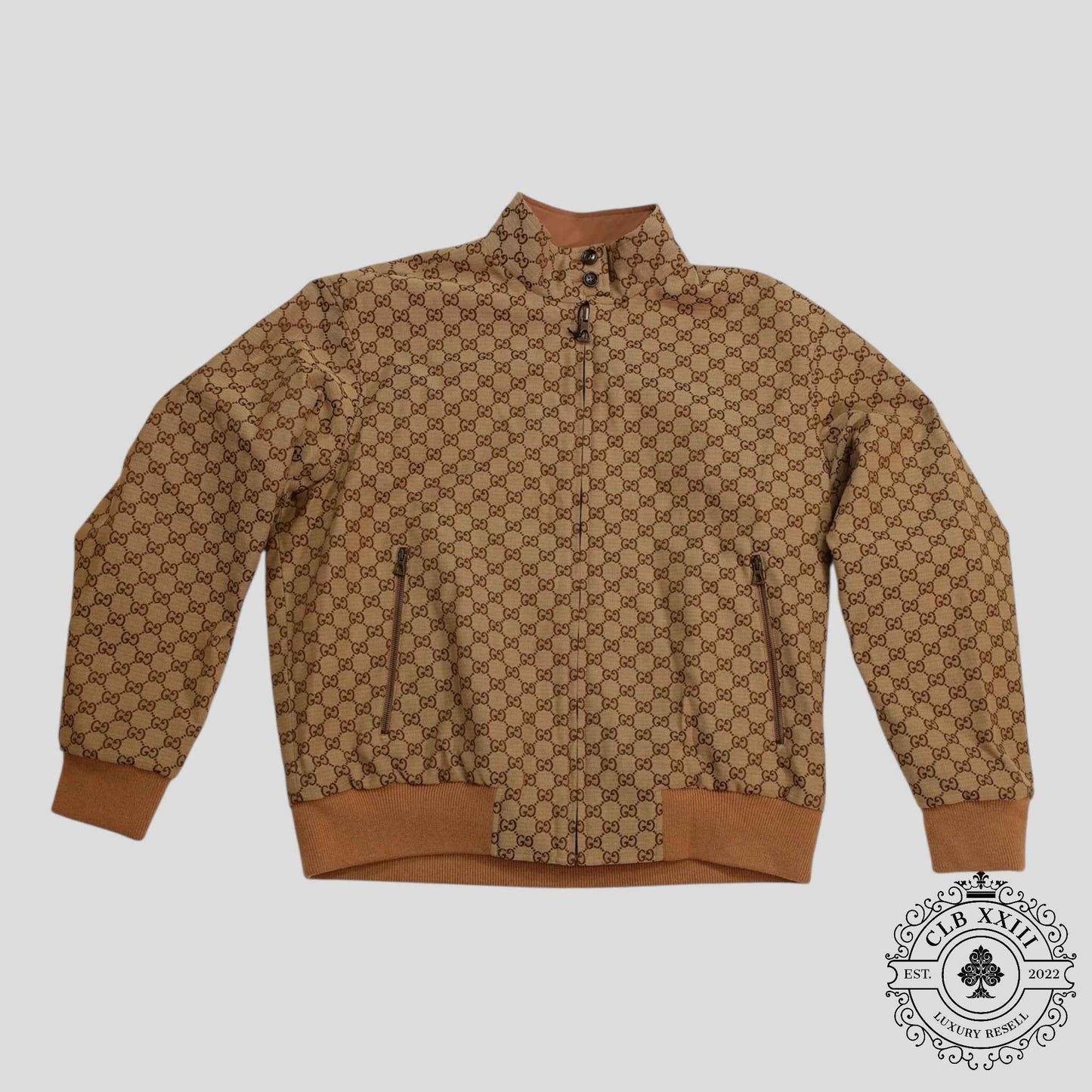 Gucci GG Supreme Canvas Reversible Jacket in Brown