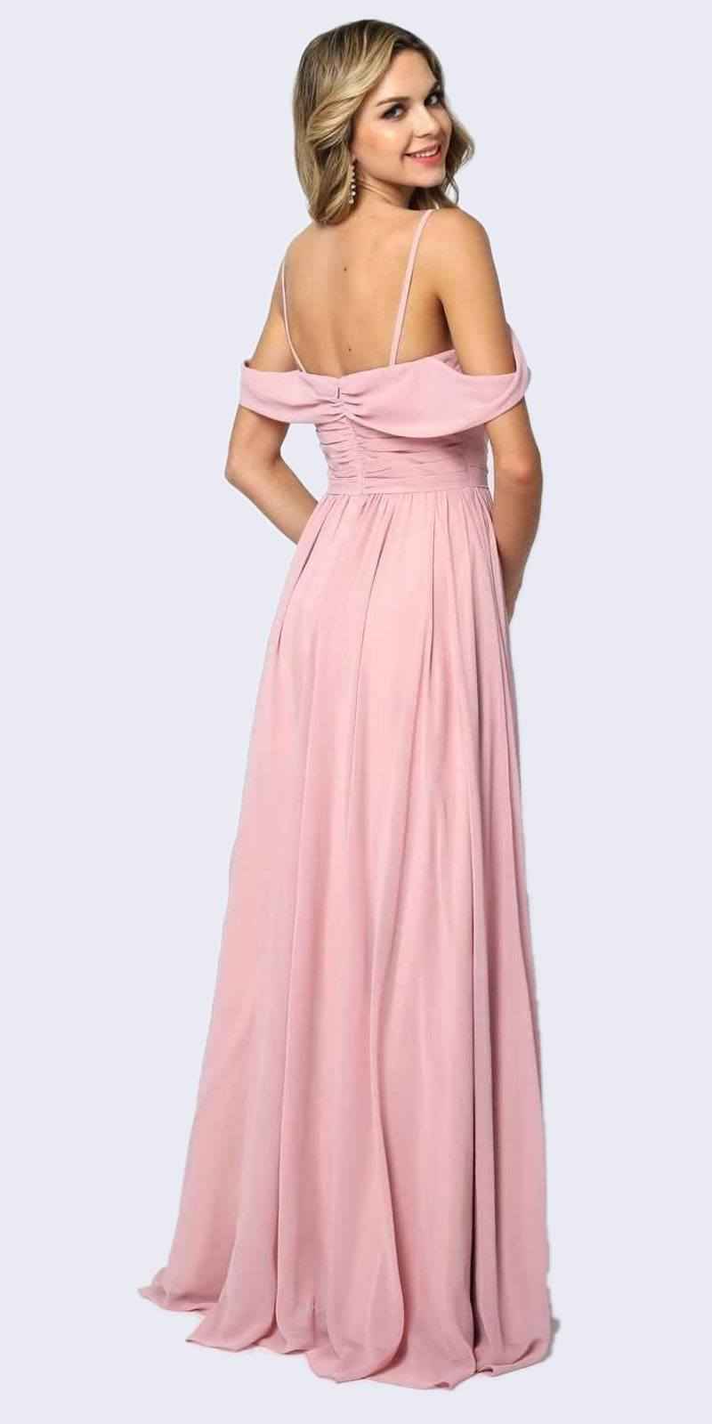 Juliet 676 Cold-Shoulder Formal A-line Dress