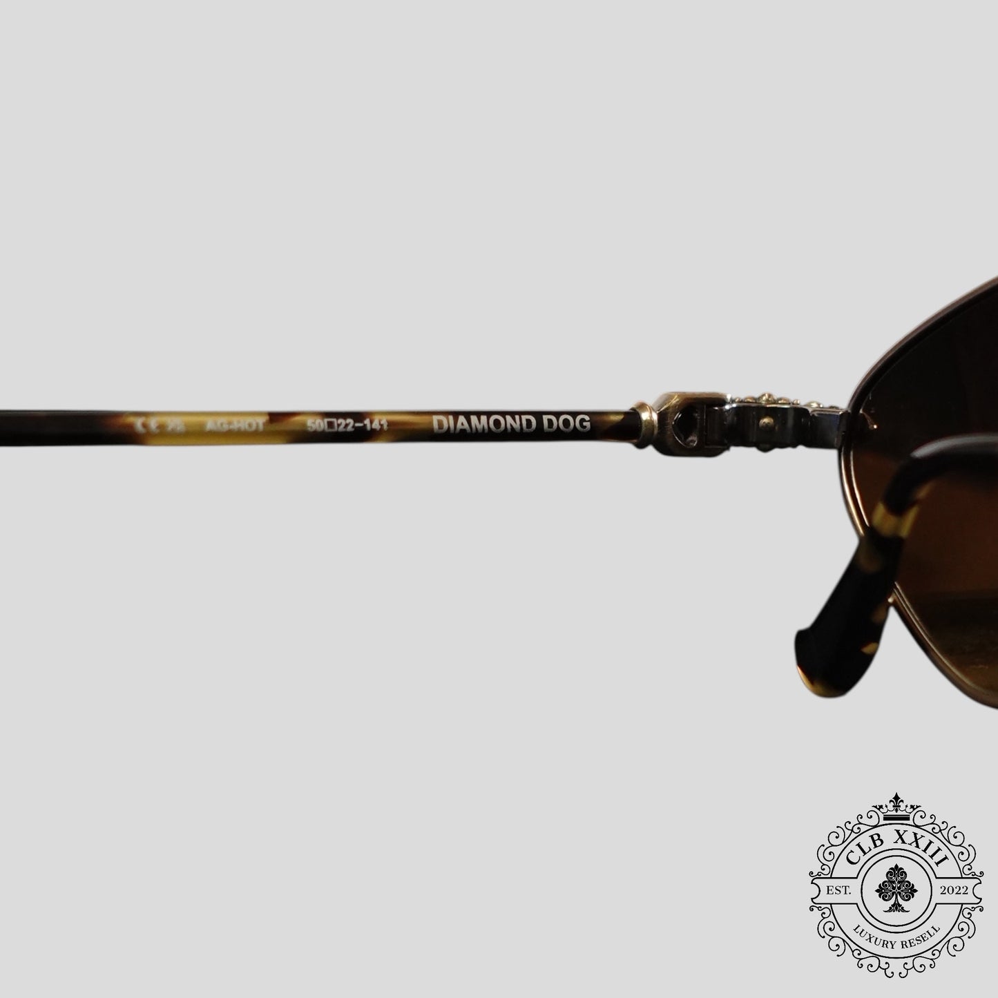 Chrome Hearts Diamond Dog Sunglasses in Tortoise