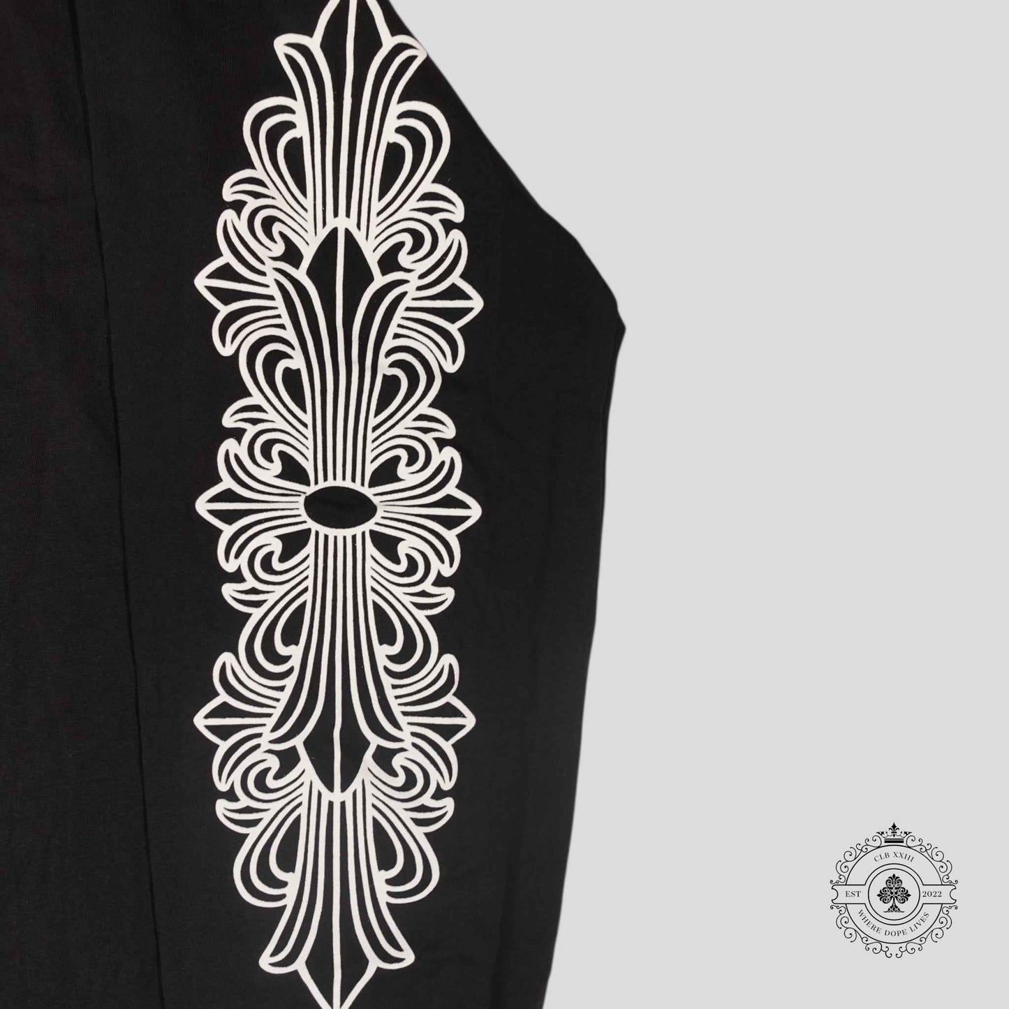 Chrome Hearts Miami Exclusive Horseshoe Logo Long Sleeve in Black