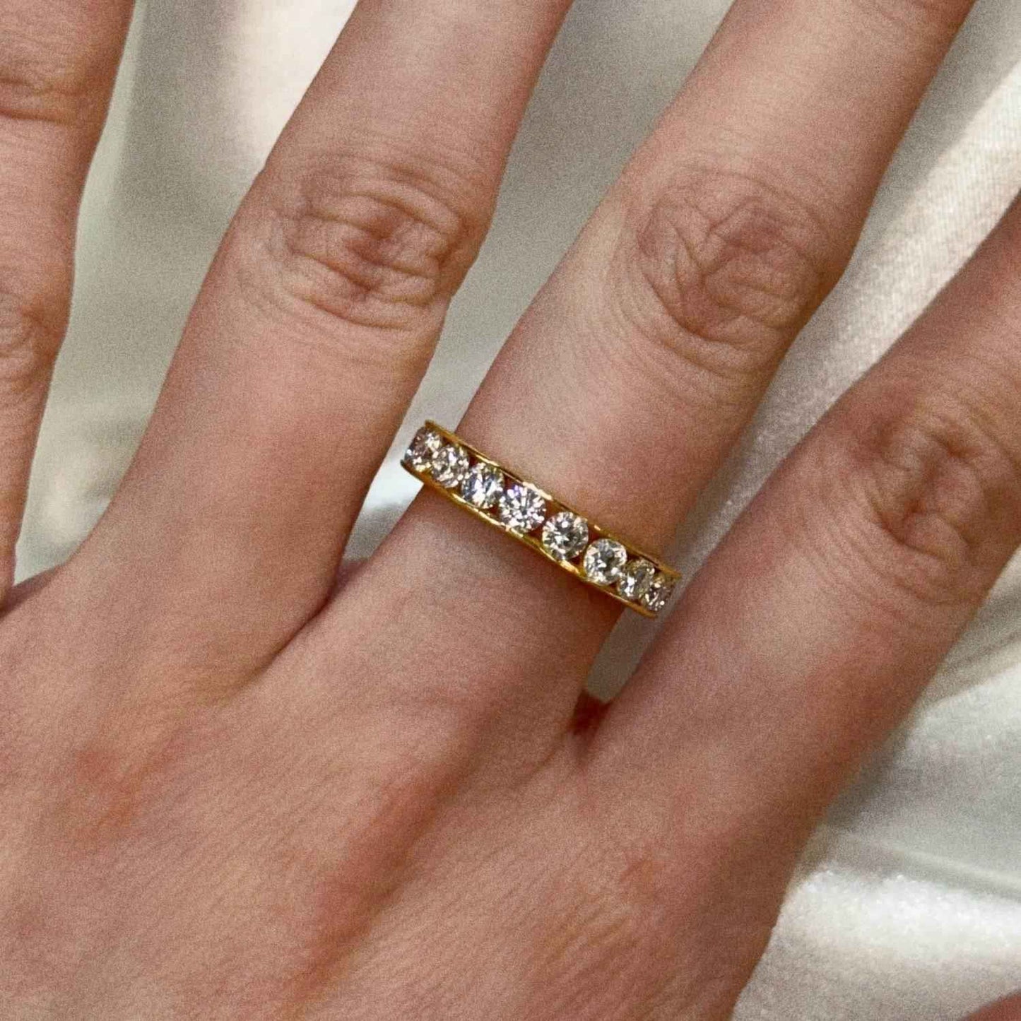 Women's Moissanite Eternity Band Ring