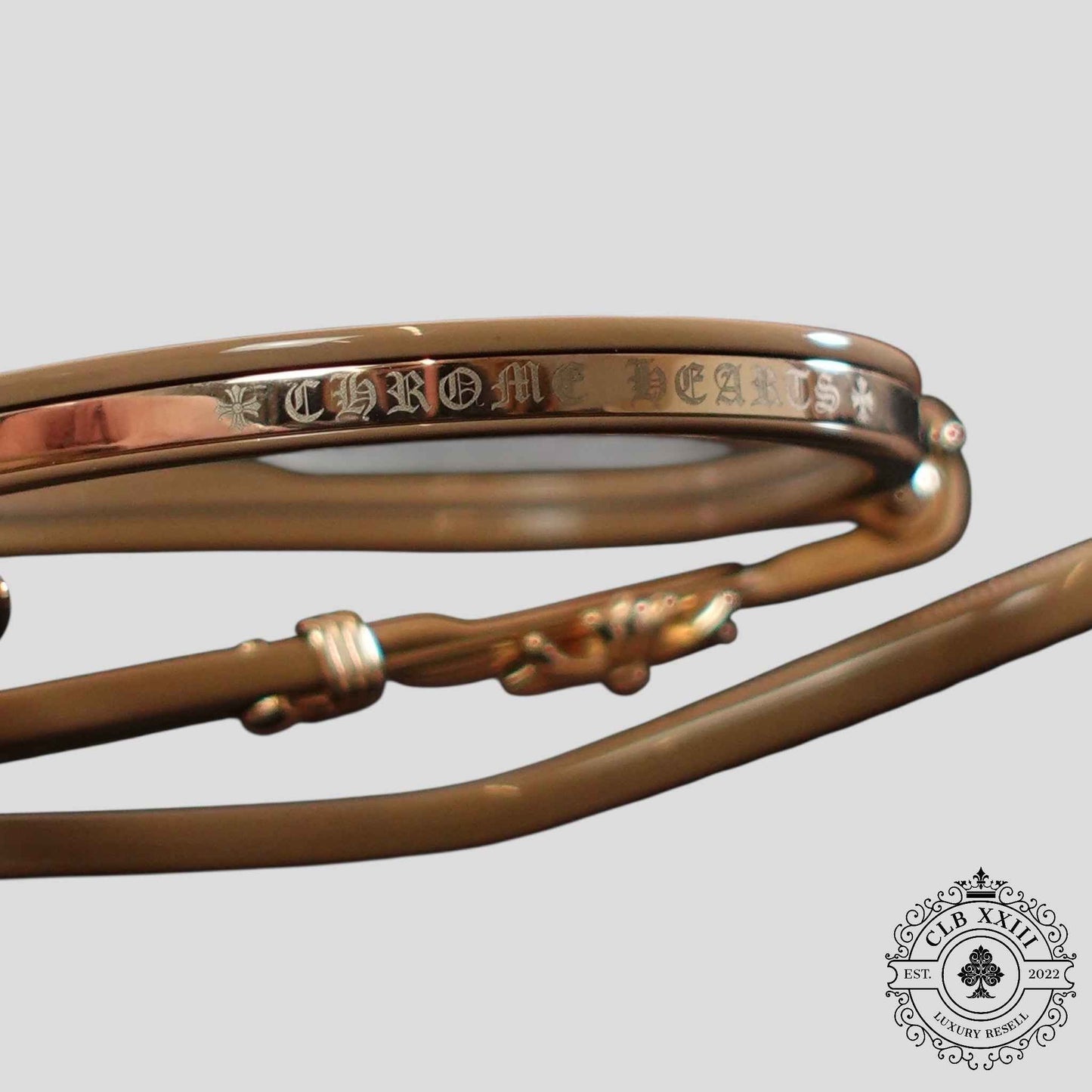 Chrome Hearts Loveboat Glasses in Beige
