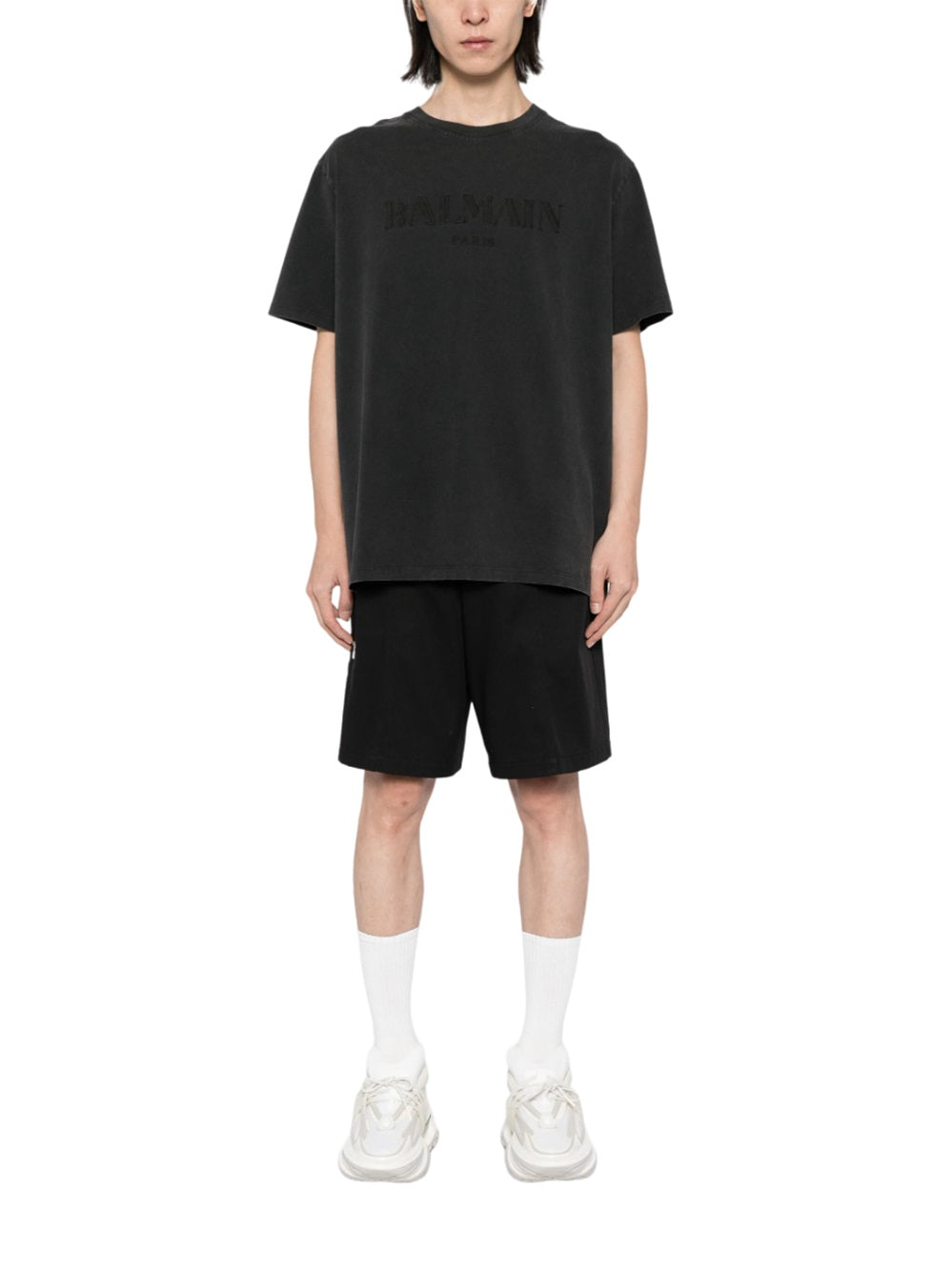 Balmain Men T-Shirt With Vintage Balmain Embroidery