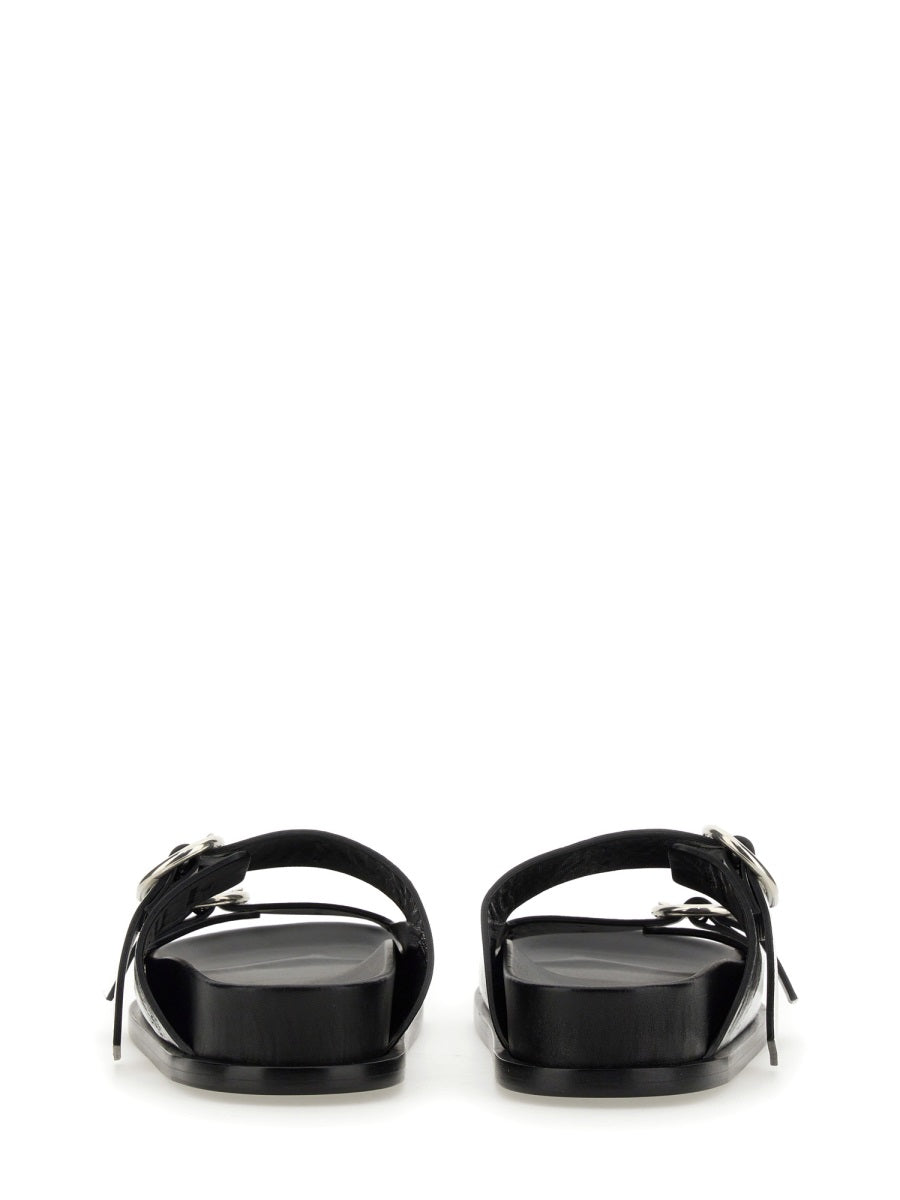 Jil Sander Women Leather Sandal With Buckle