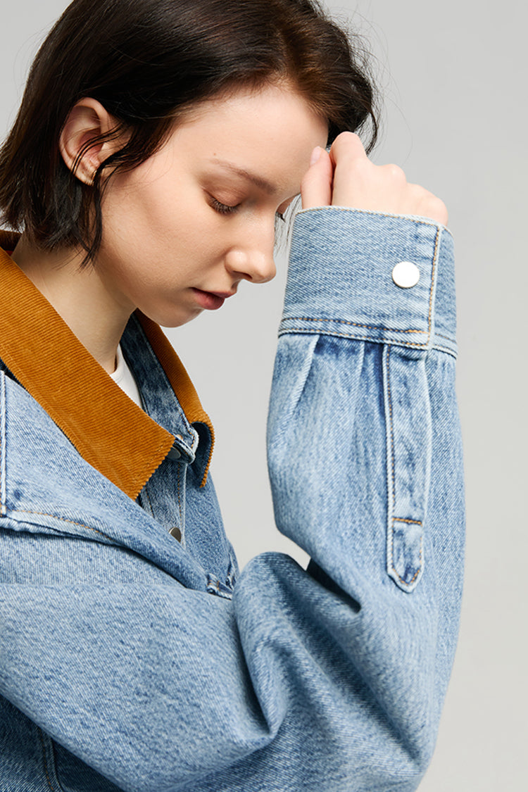 California Sunset Denim Shirt HJ902 - JUSTLUXURY