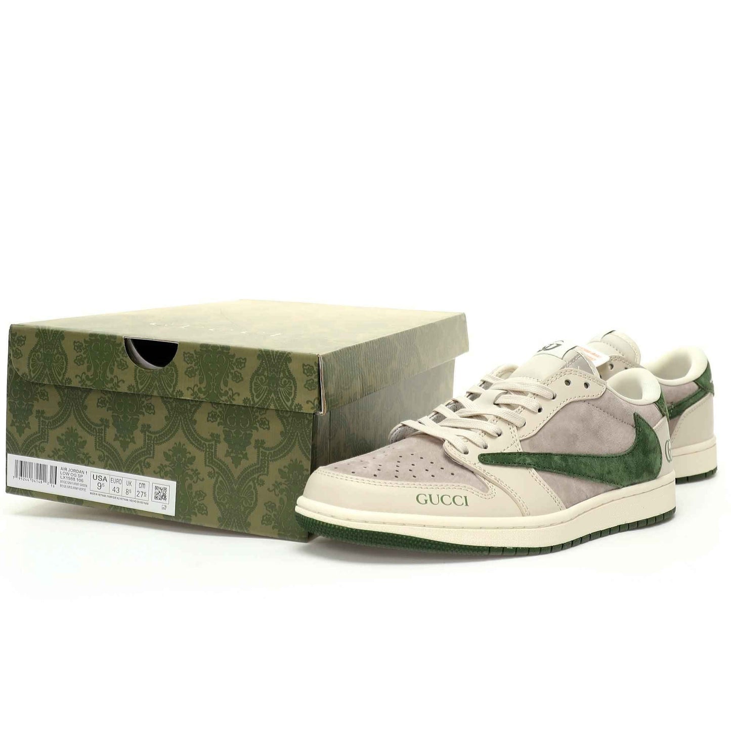 Custom Air Jordan 1 Low OG Esquisite GG SneakerNational