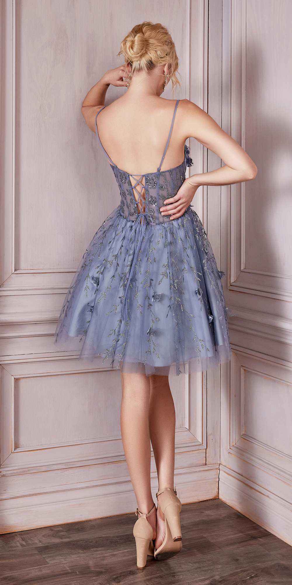 Cinderella Divine 9243 Strapless A-Line Short Dress