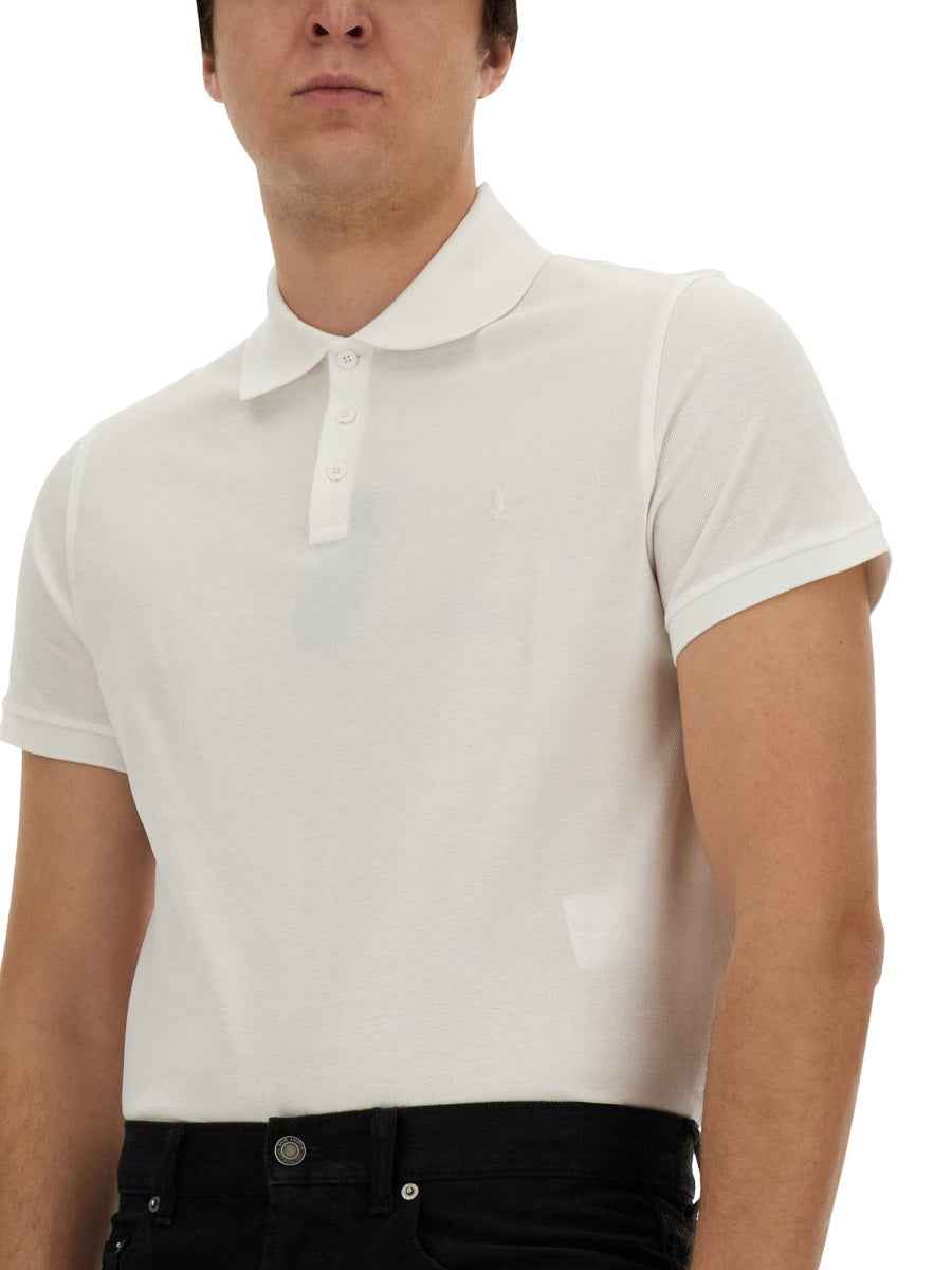 Saint Laurent Men Monogram Polo