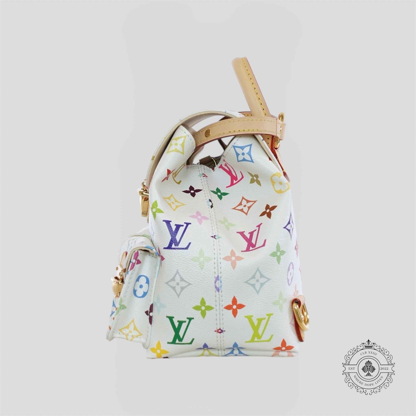 Louis Vuitton x Takashi Murakami Venice Bag in White