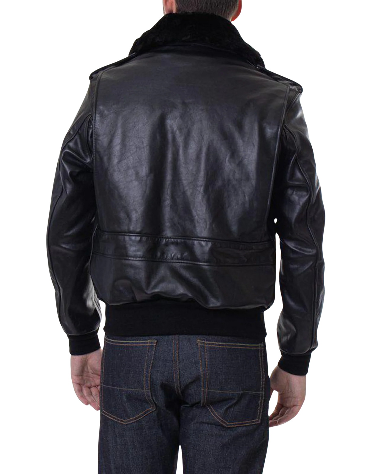 Men's Cowhide A-2 Flight Jacket with Zip-Out Liner