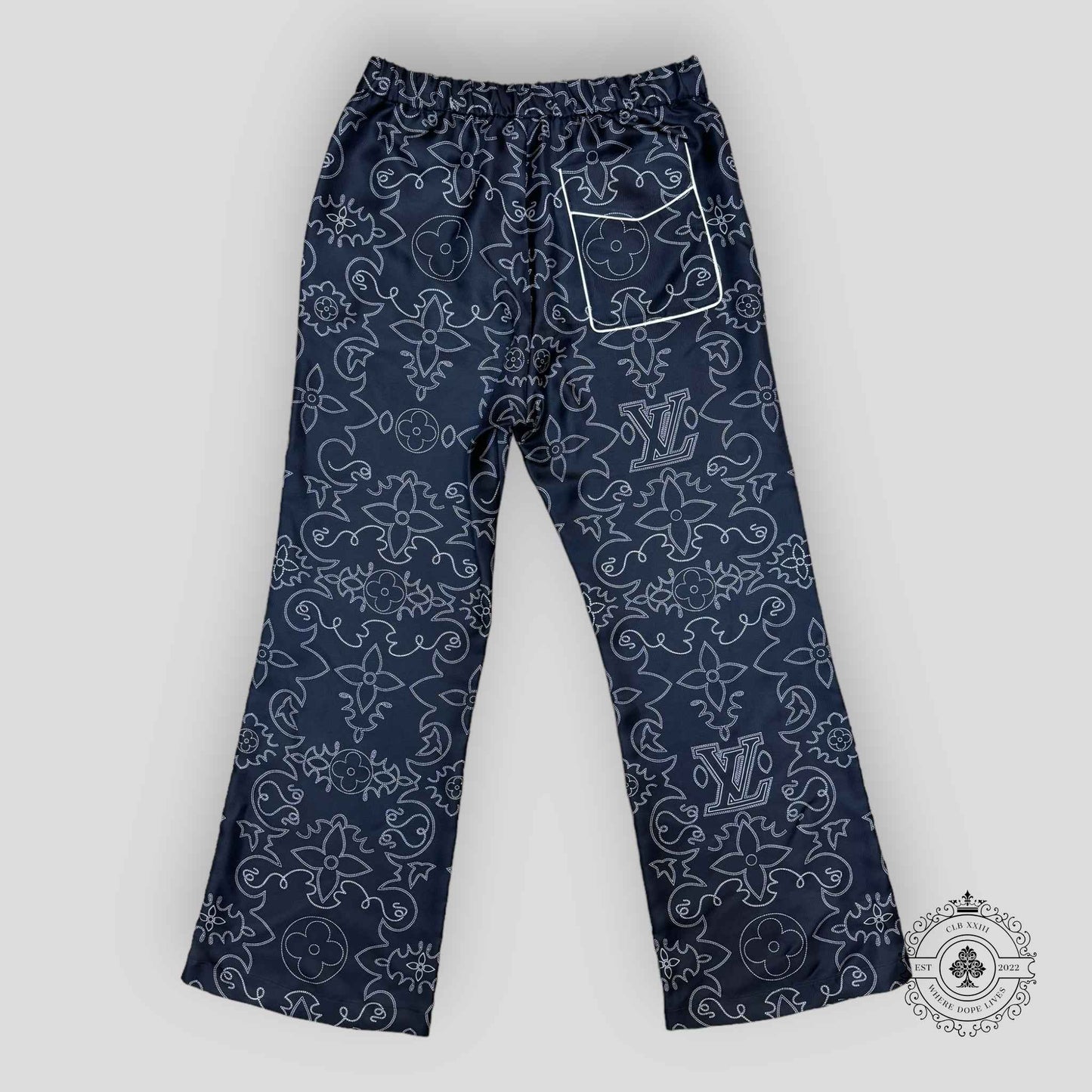 Louis Vuitton Printed Silk Pyjama Pants