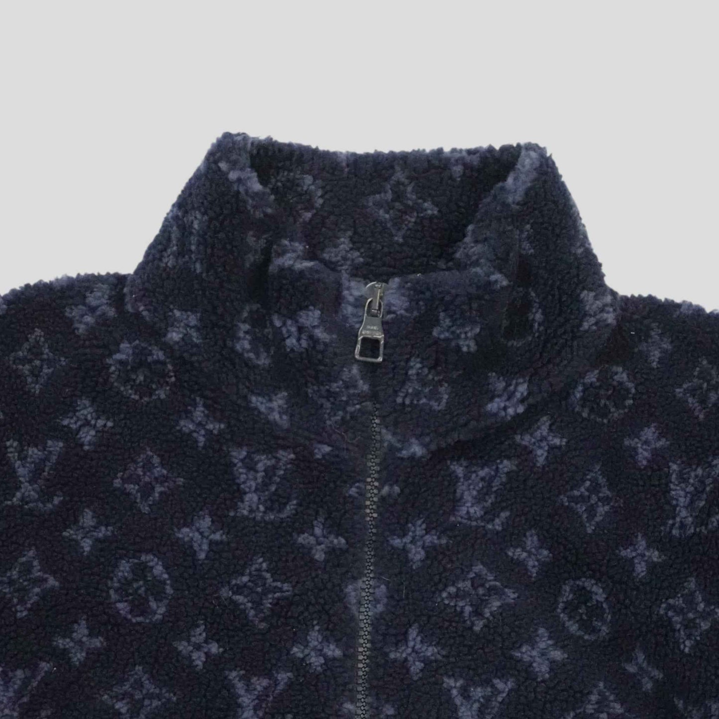 Louis Vuitton Monogram Fleece Jacket in Navy Blue