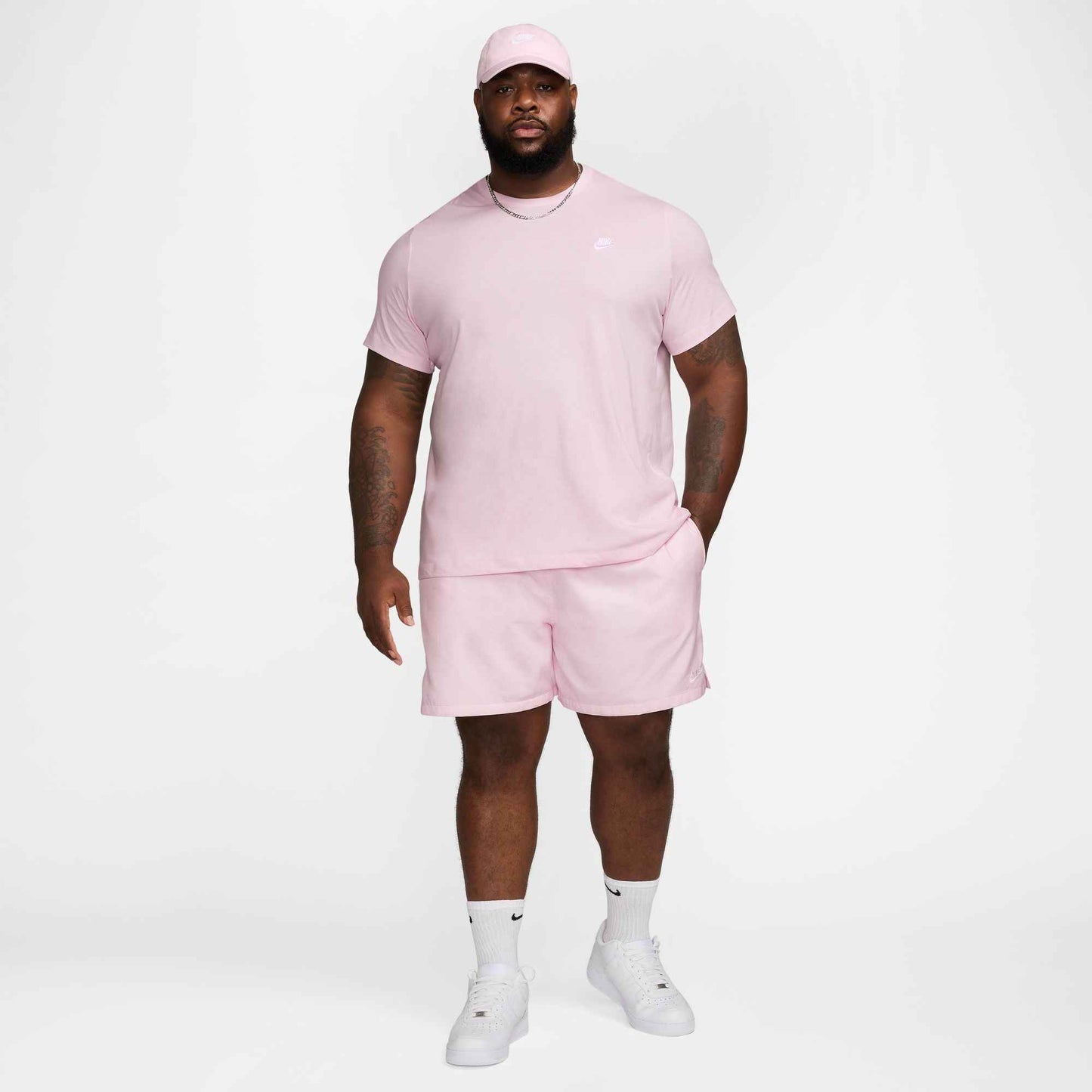 Nike Mens Club Woven Flow Shorts - Pink Foam