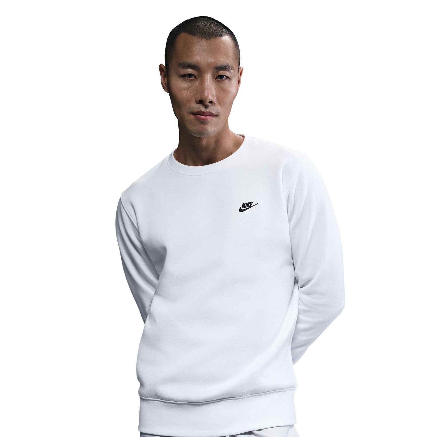 Nike Men's Club Fleece Crewneck - White
