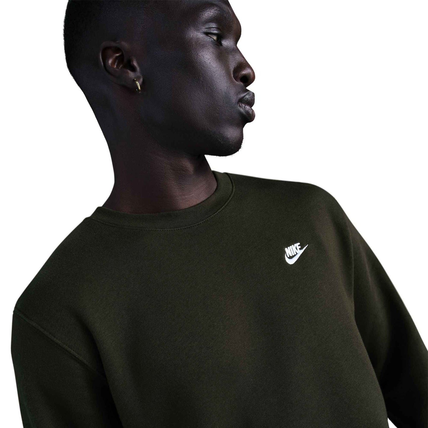 Nike Mens Club Fleece Crewneck - Sequoia