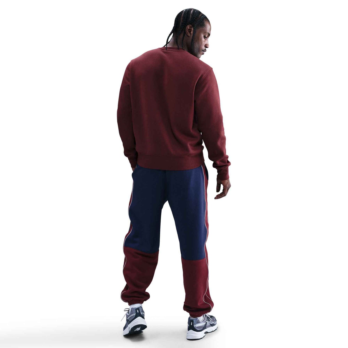 Nike Mens Club Fleece Crewneck - Dark Team Red