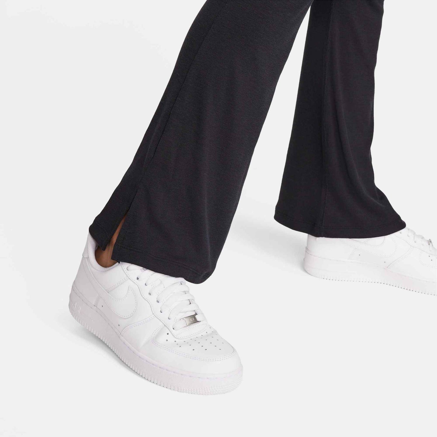 Nike Womens Sportswear Chill Knit Flared Leggings - Black