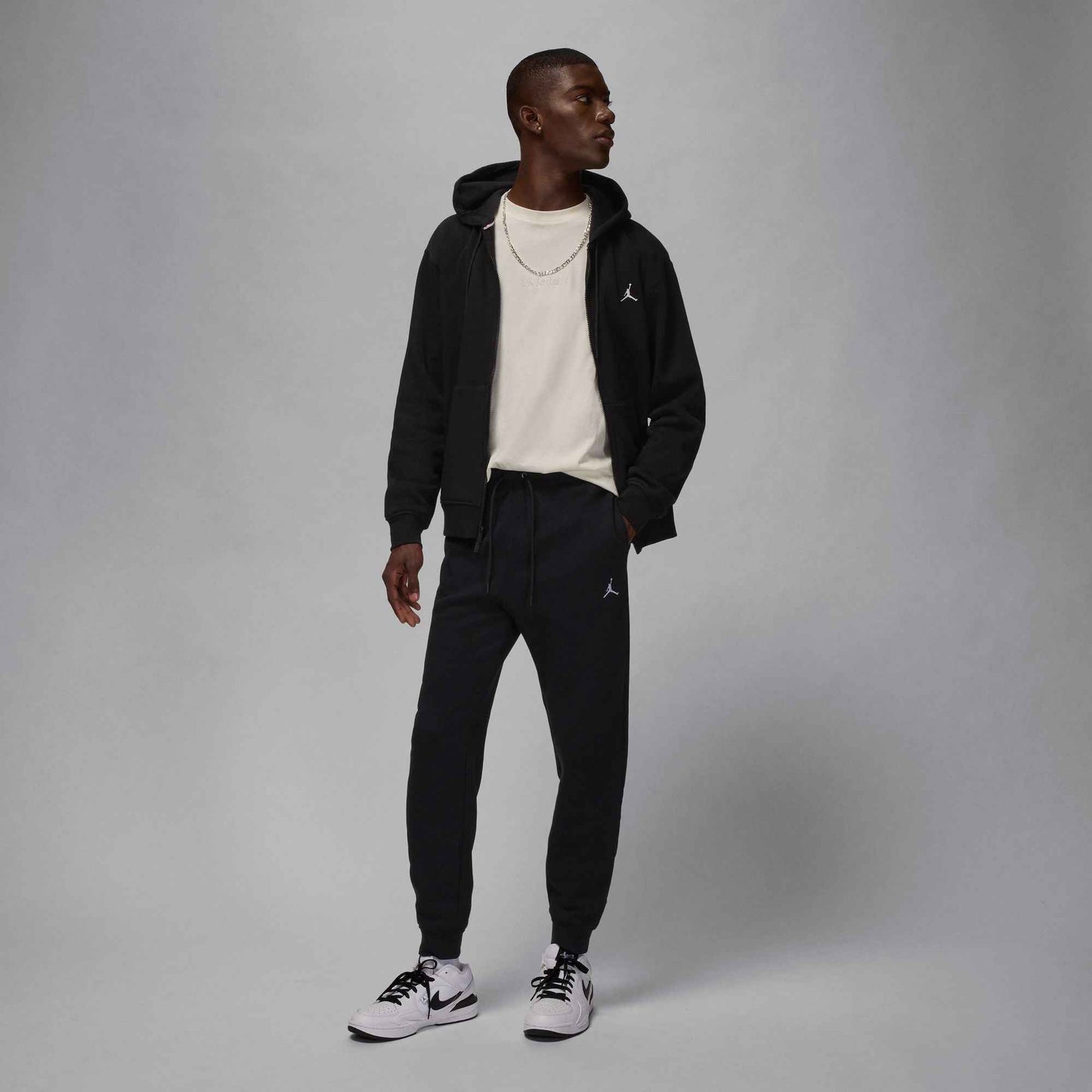 Air Jordan Mens Jordan Brooklyn Fleece Joggers - Black
