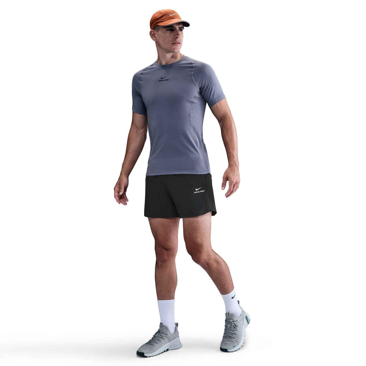 Nike Mens Pro Training 6" Shorts - Black/White
