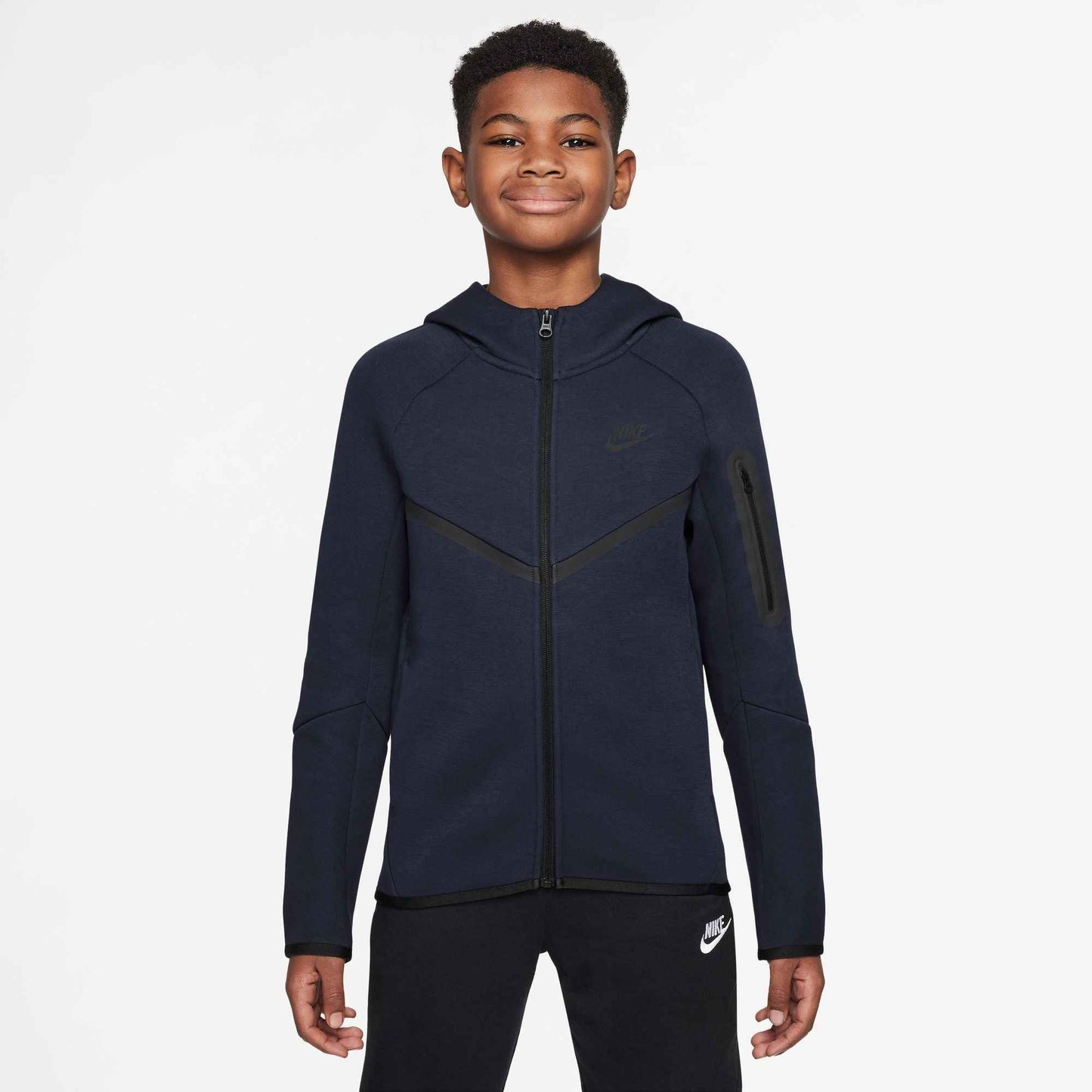 Nike Big Kids Sportswear Tech Fleece Hoodie - Obsidian