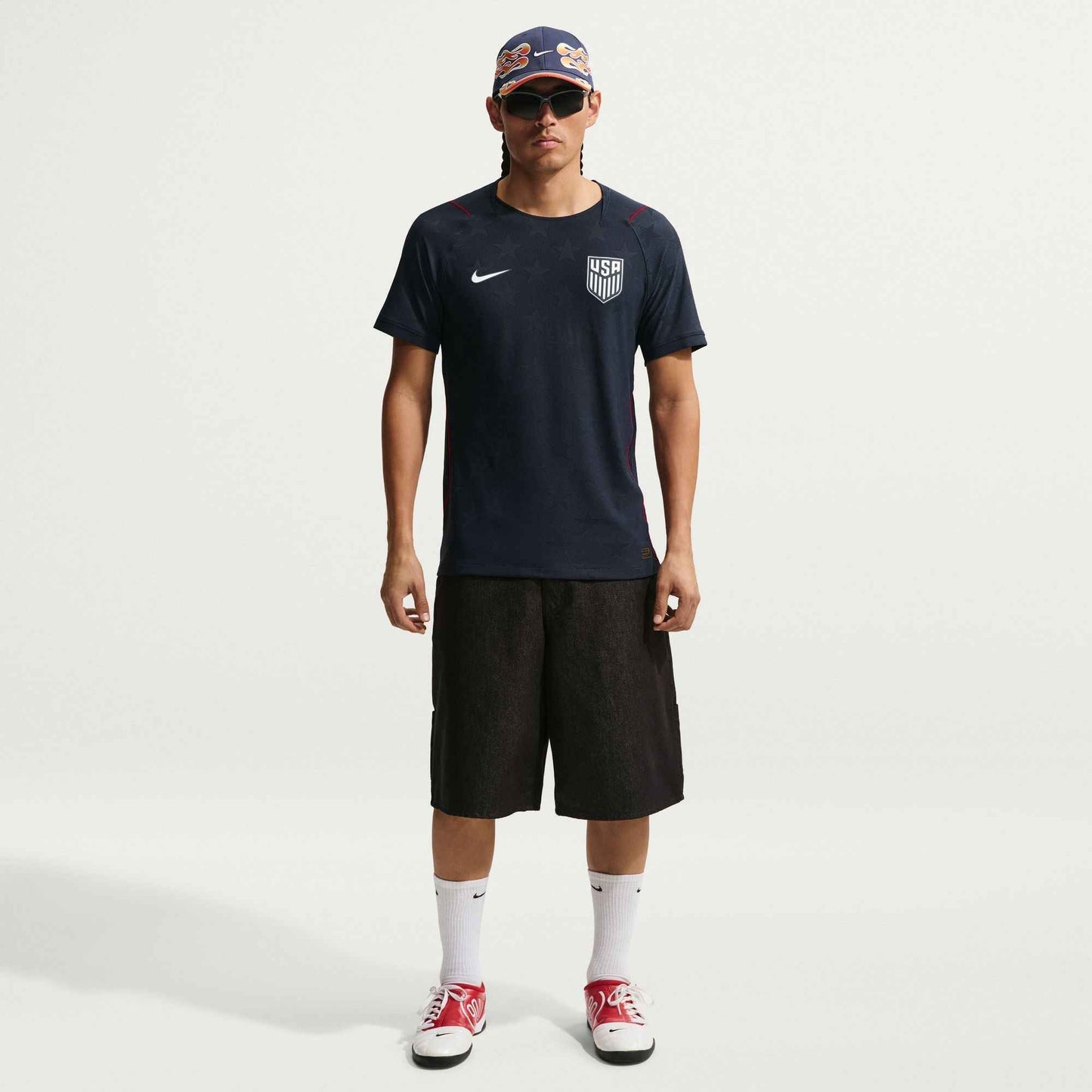 Nike Mens USMNT 2026/27 Match Away - Dark Obsidian