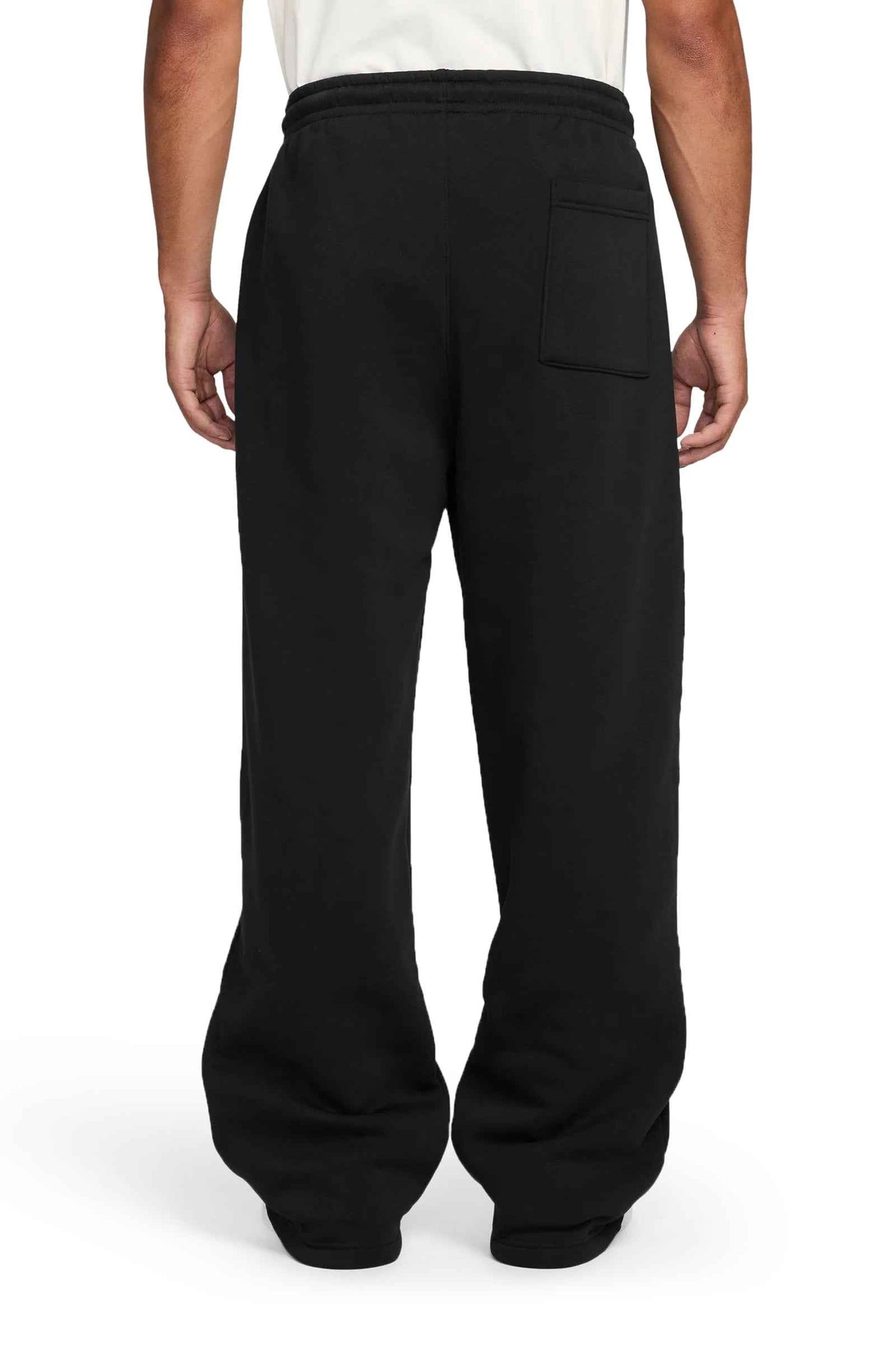Air Jordan Mens Oversized Open-Hem Sweatpants - Black