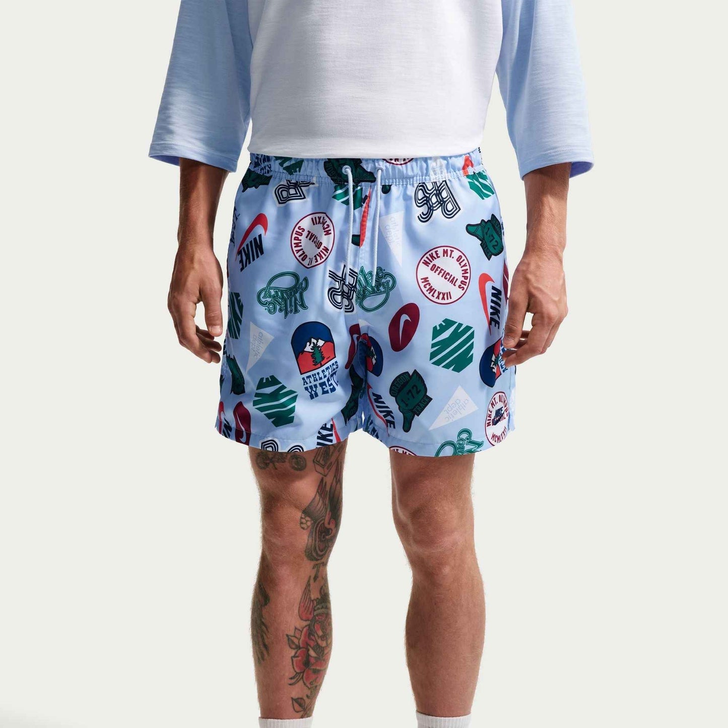 Nike Mens Sportwear Club Woven Flow Shorts - Hydrogen Blue