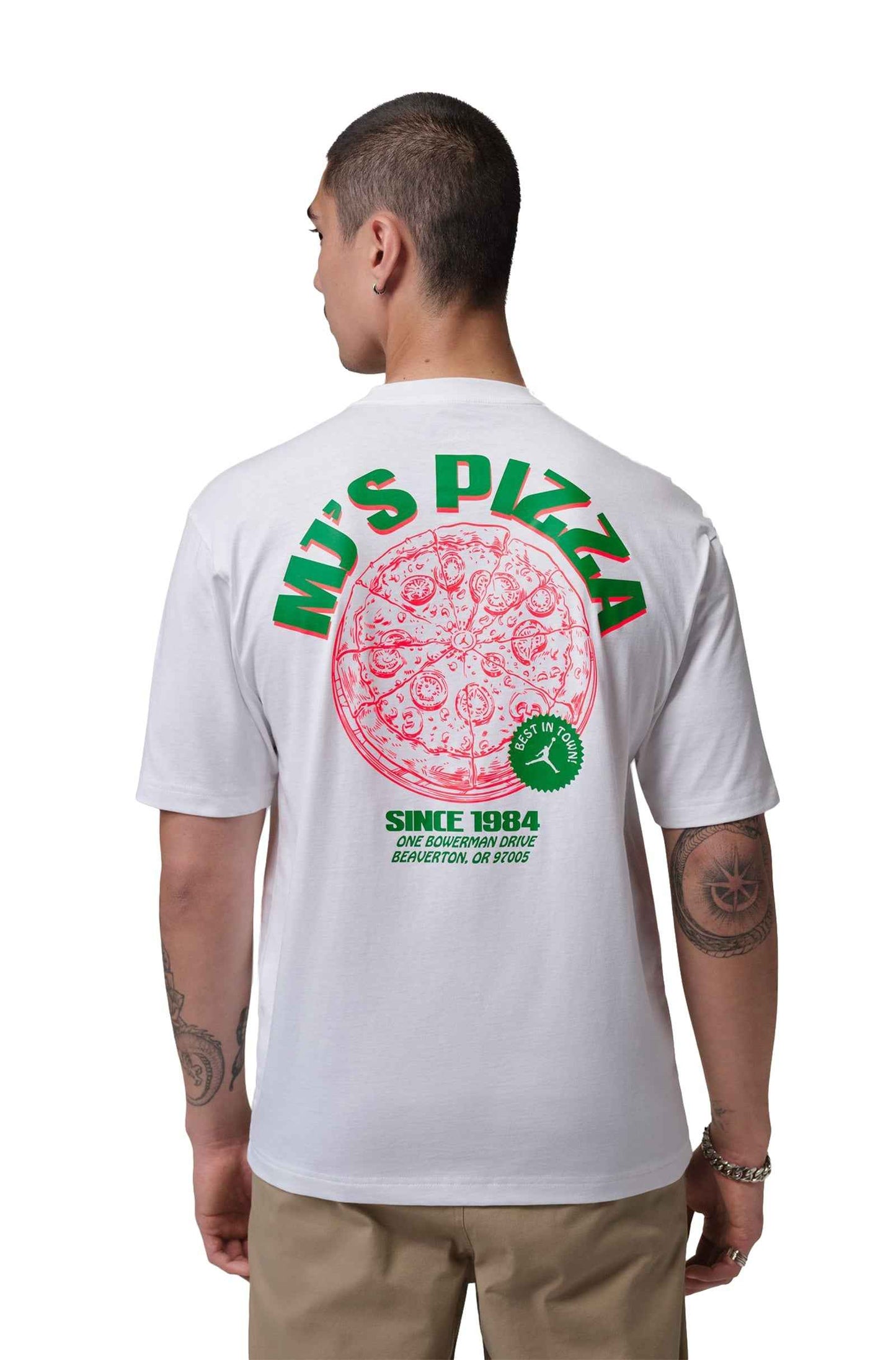 Air Jordan Mens Pizza Tee - White