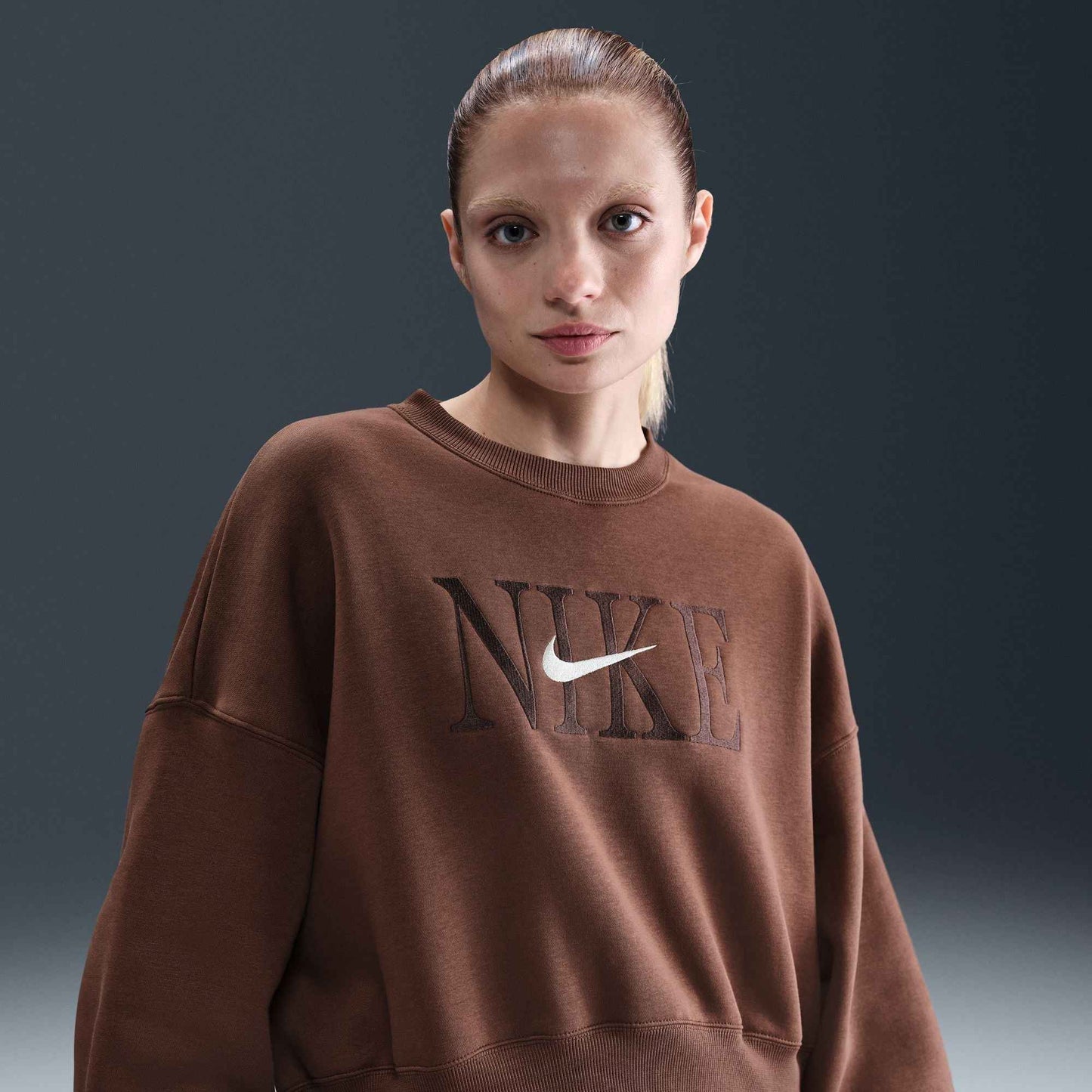 Nike Womens Sportswear Phoenix Fleece - Fauna Brown/Pale Ivory