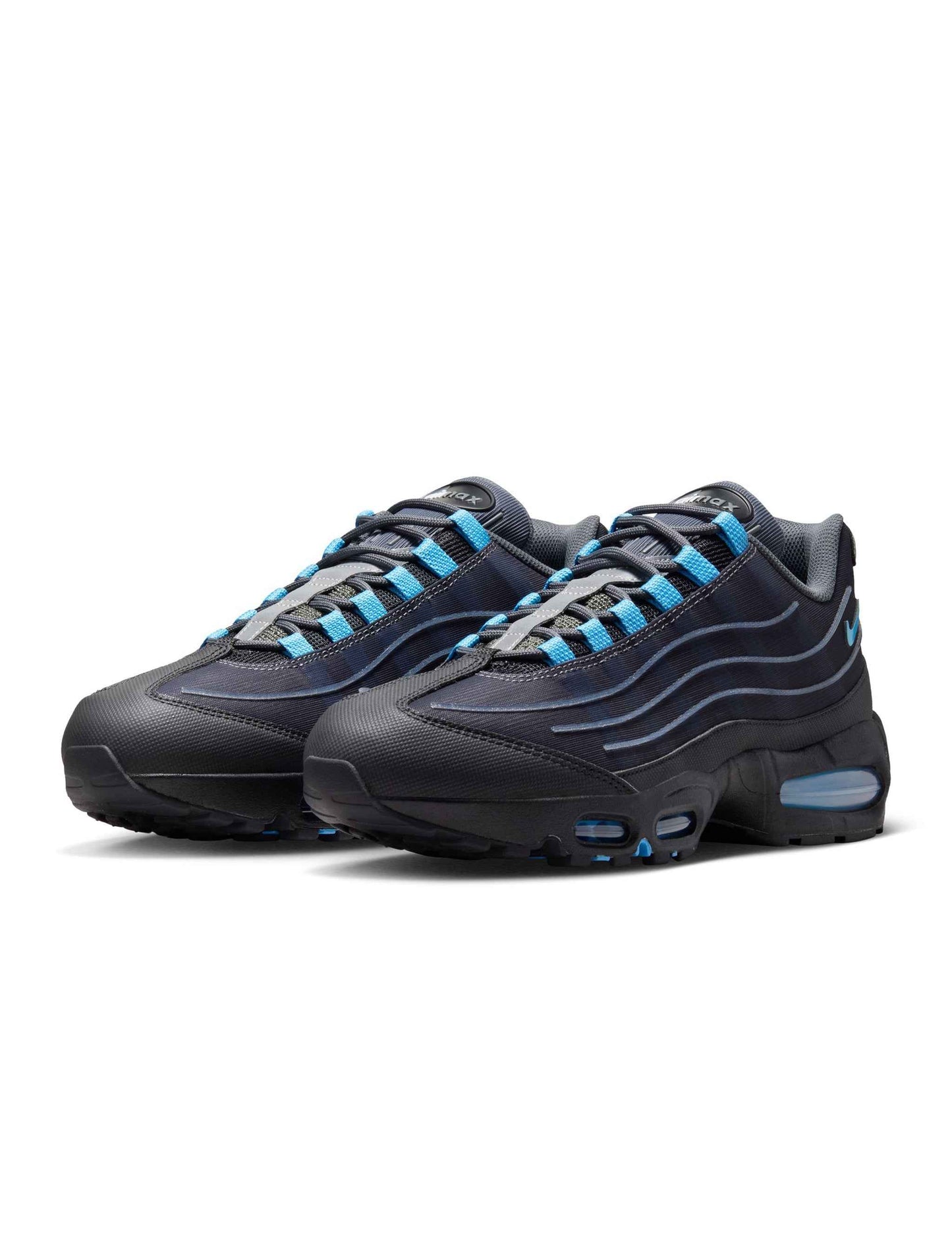Nike Mens Air Max 95 Tech - Black/University Blue