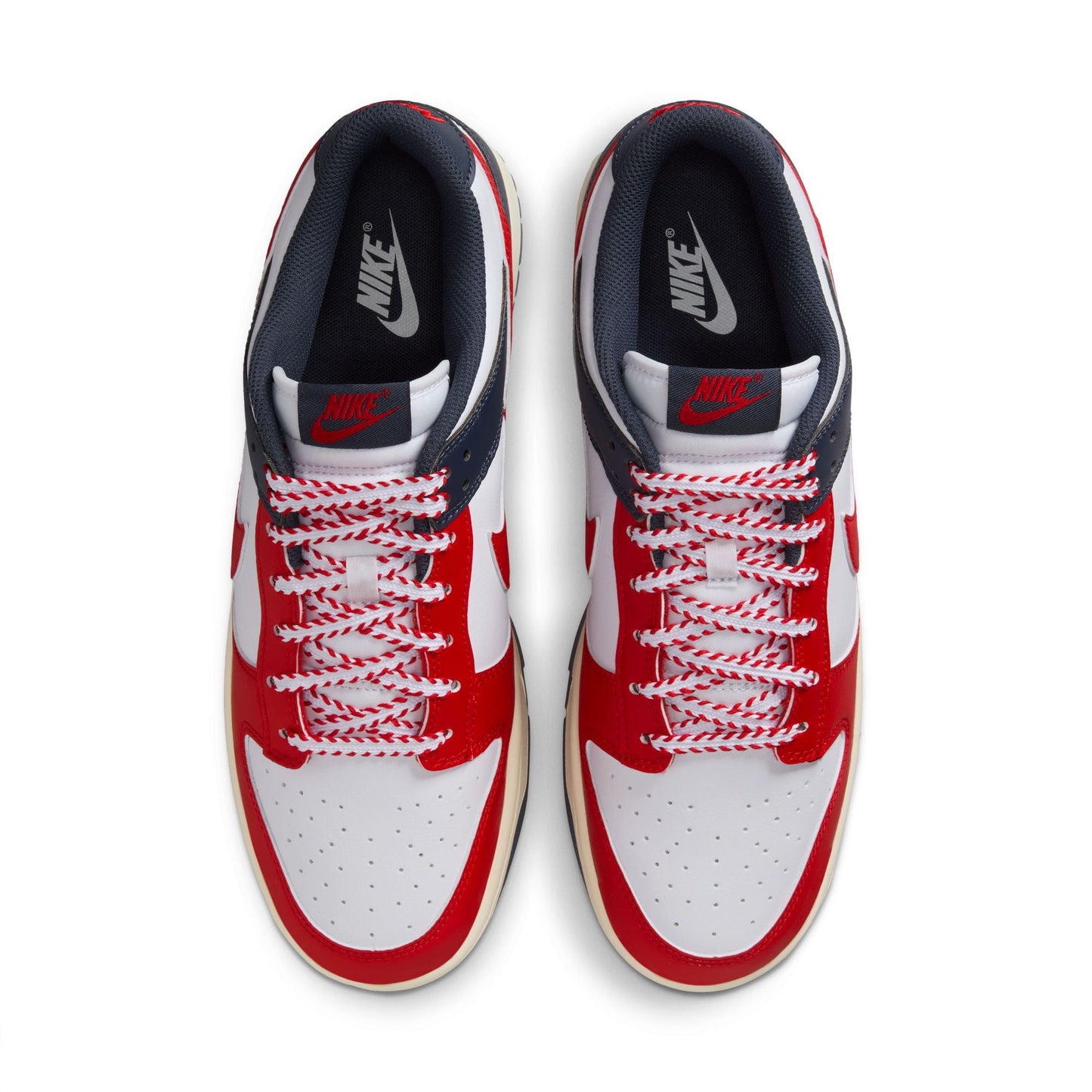 Nike Mens Dunk Low Retro - White/University Red