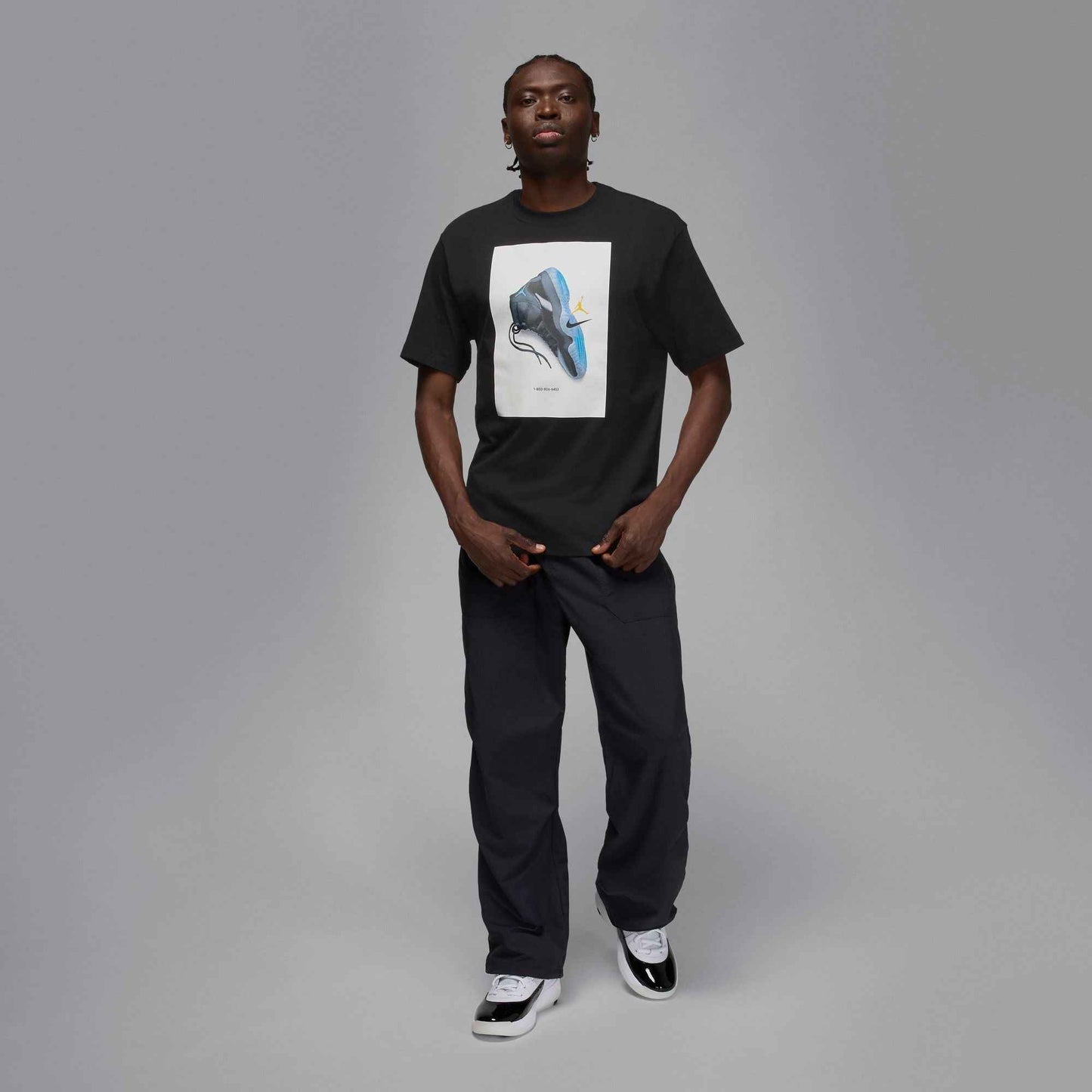 Air Jordan Mens Gamma Tee - Black