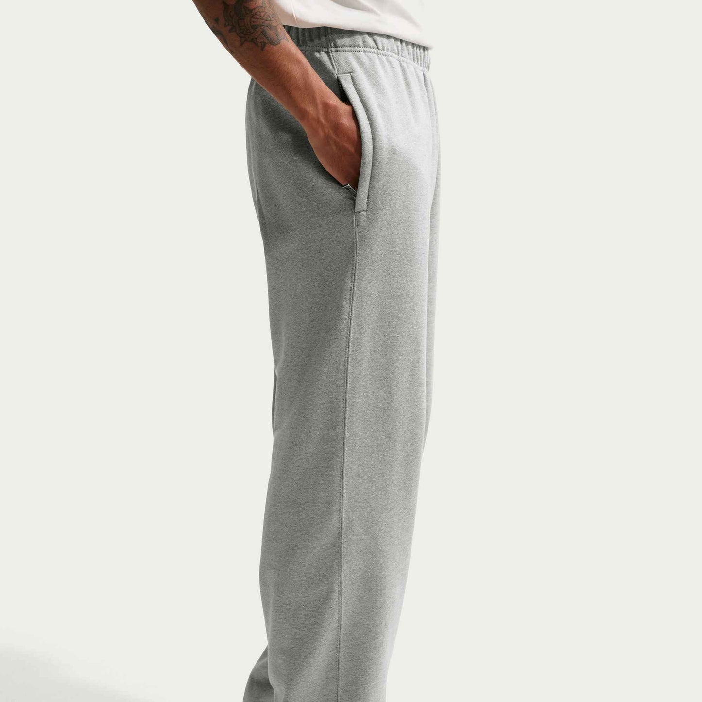 Nike Mens Solo Swoosh Joggers - Grey/White